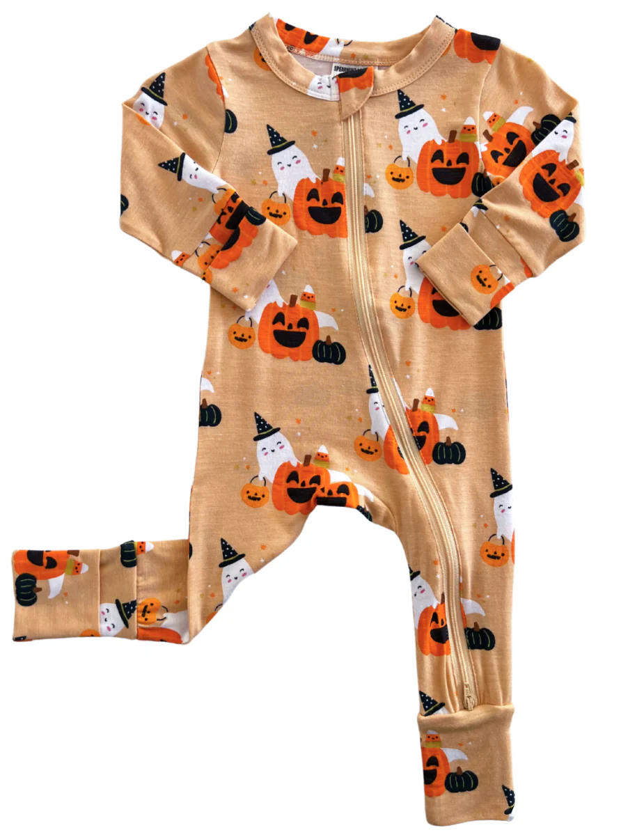 2-Way Convertible Zip Romper, Halloween Cluster - Image 3