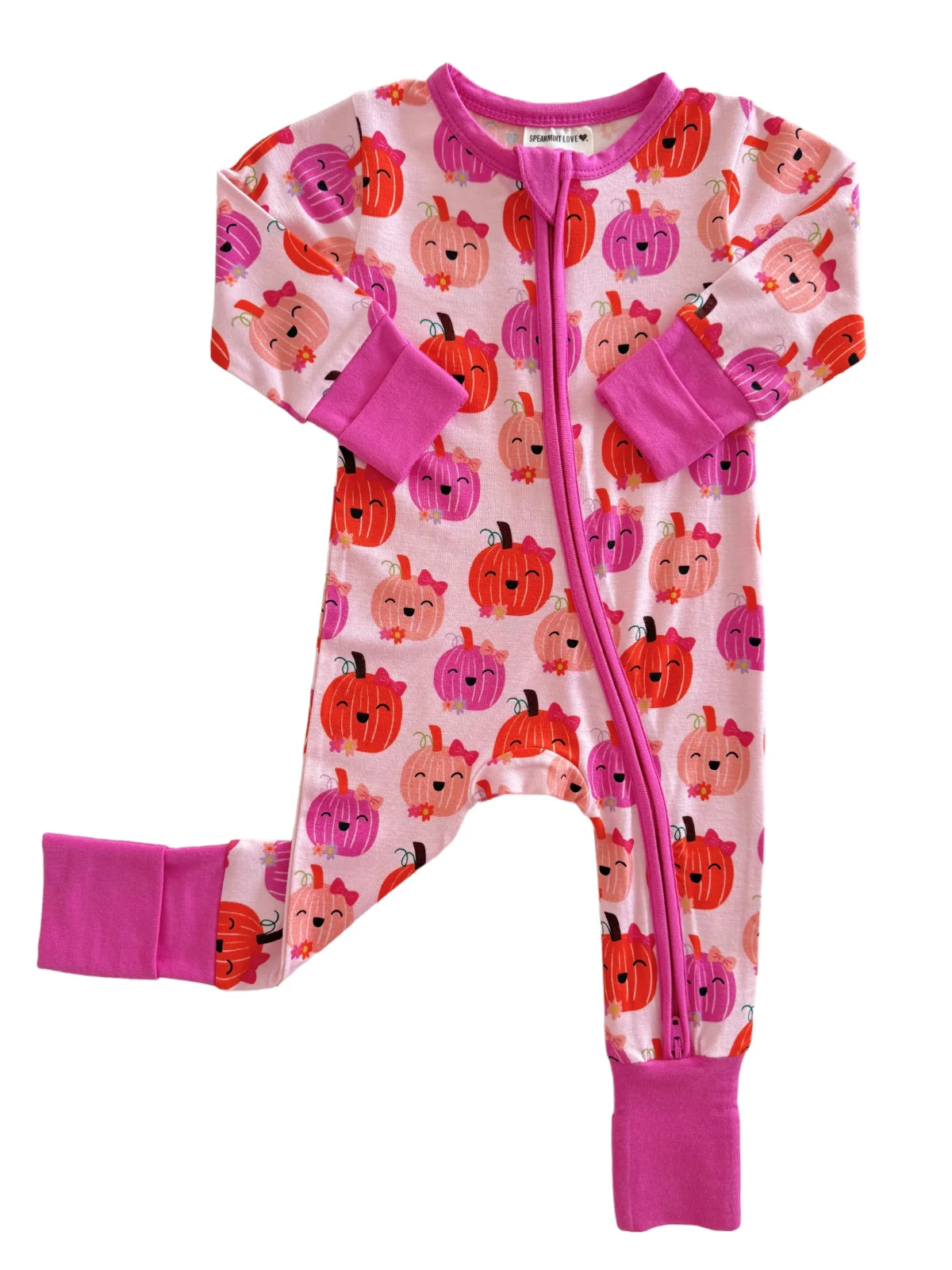 2-Way Convertible Zip Romper, Miss Pumpkin - Image 2