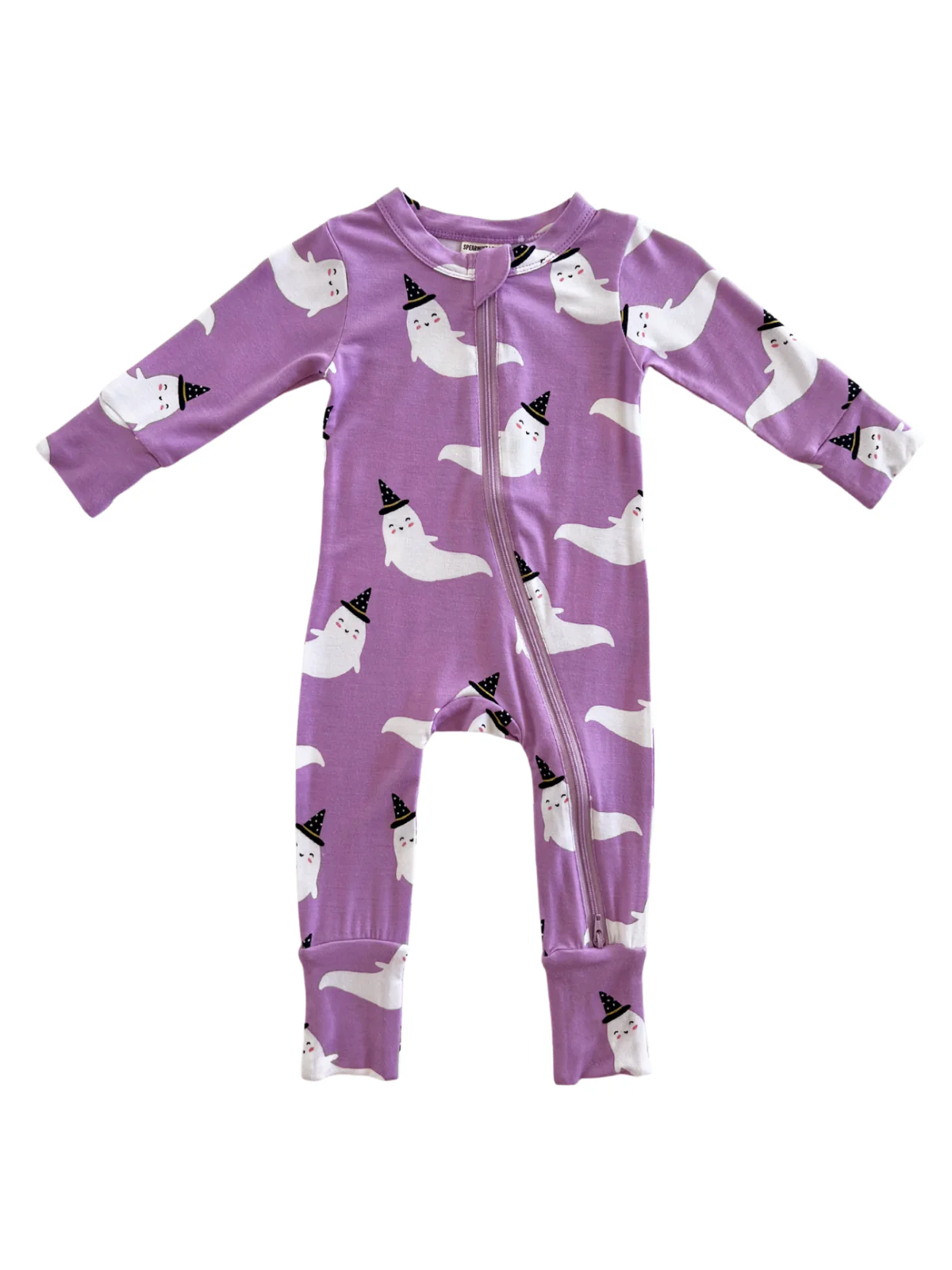 2-Way Convertible Zip Romper, Purple Ghost - Image 3