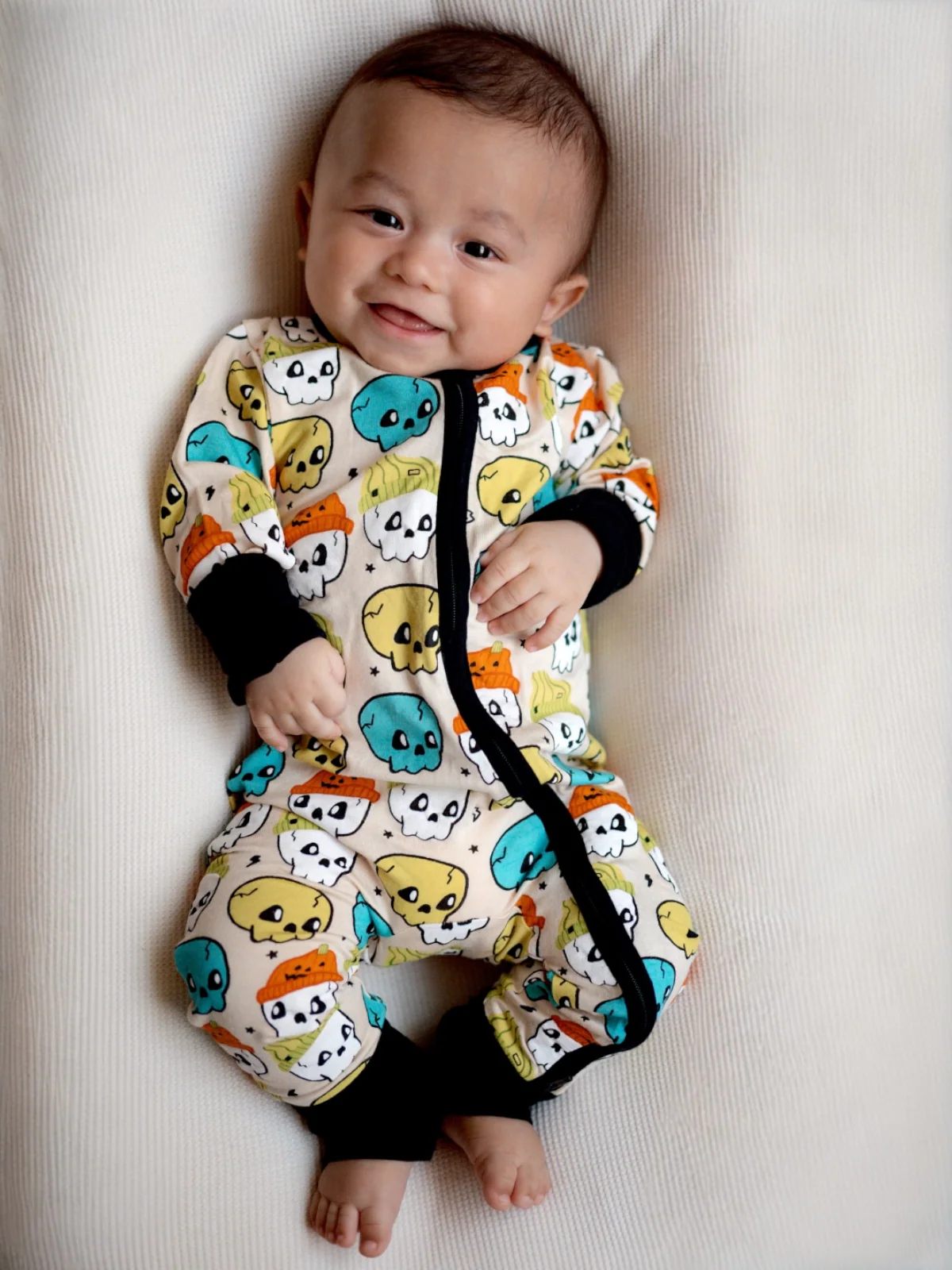 2-Way Convertible Zip Romper, Skelli Boys