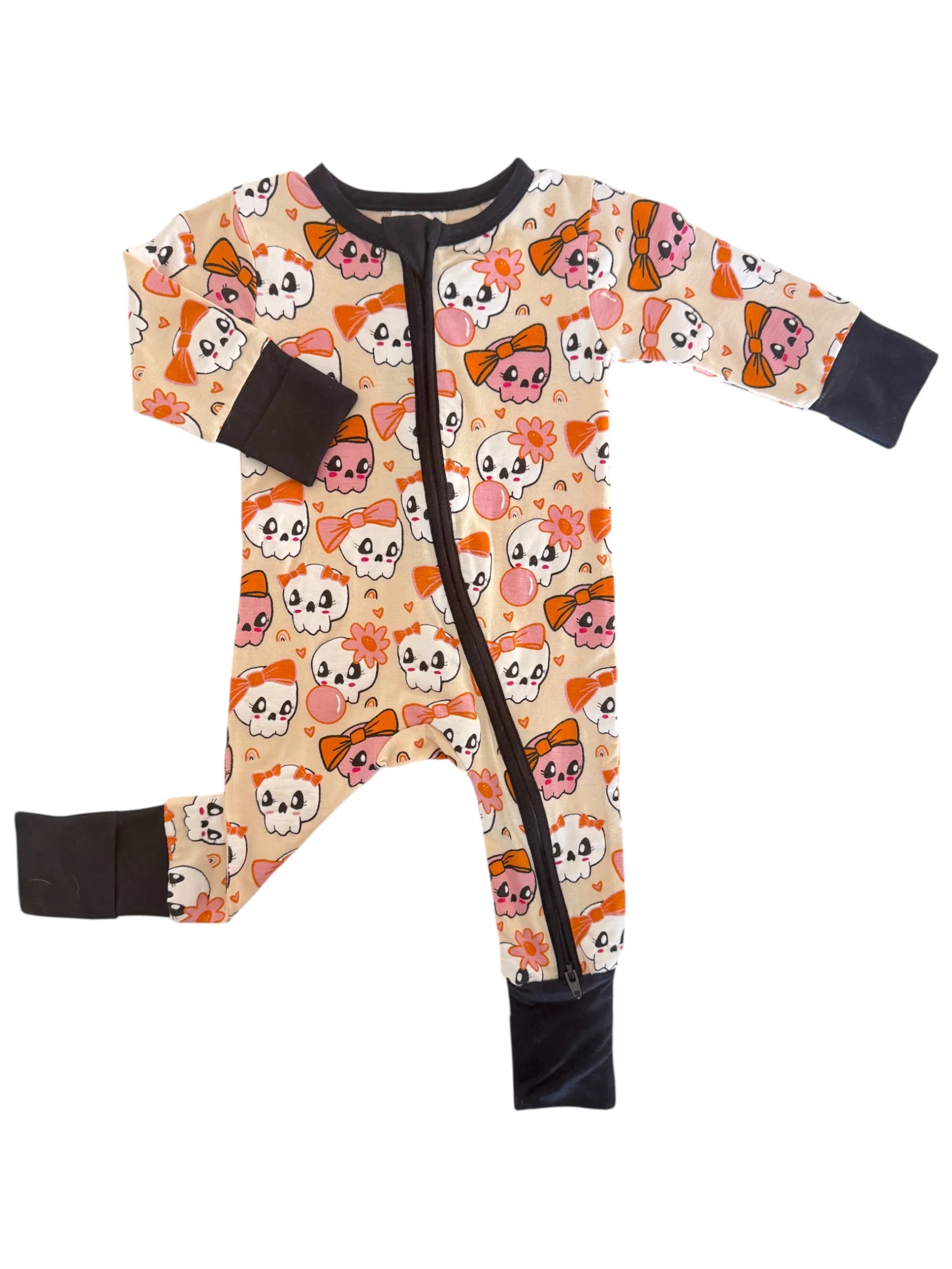 2-Way Convertible Zip Romper, Skelli Girls - Image 2