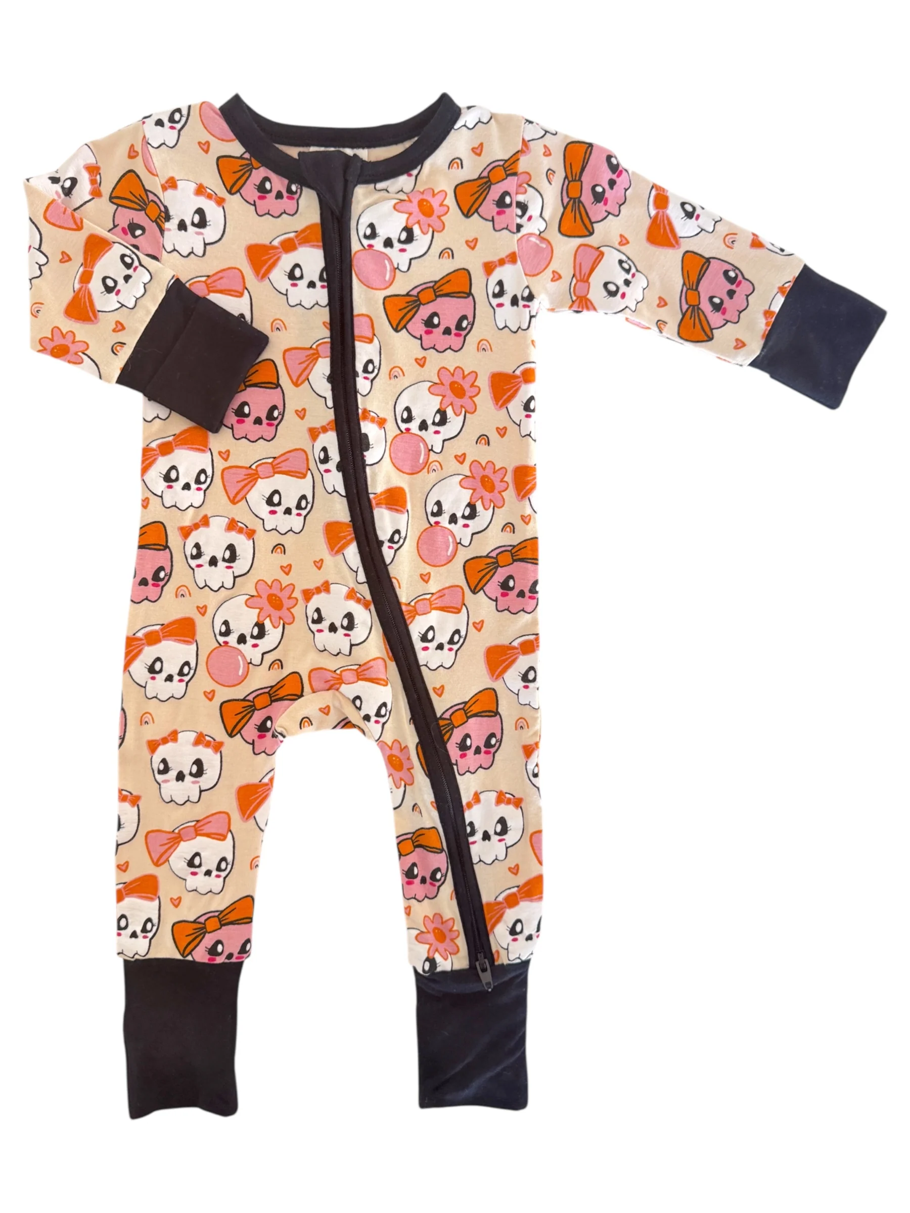 2-Way Convertible Zip Romper, Skelli Girls - Image 3