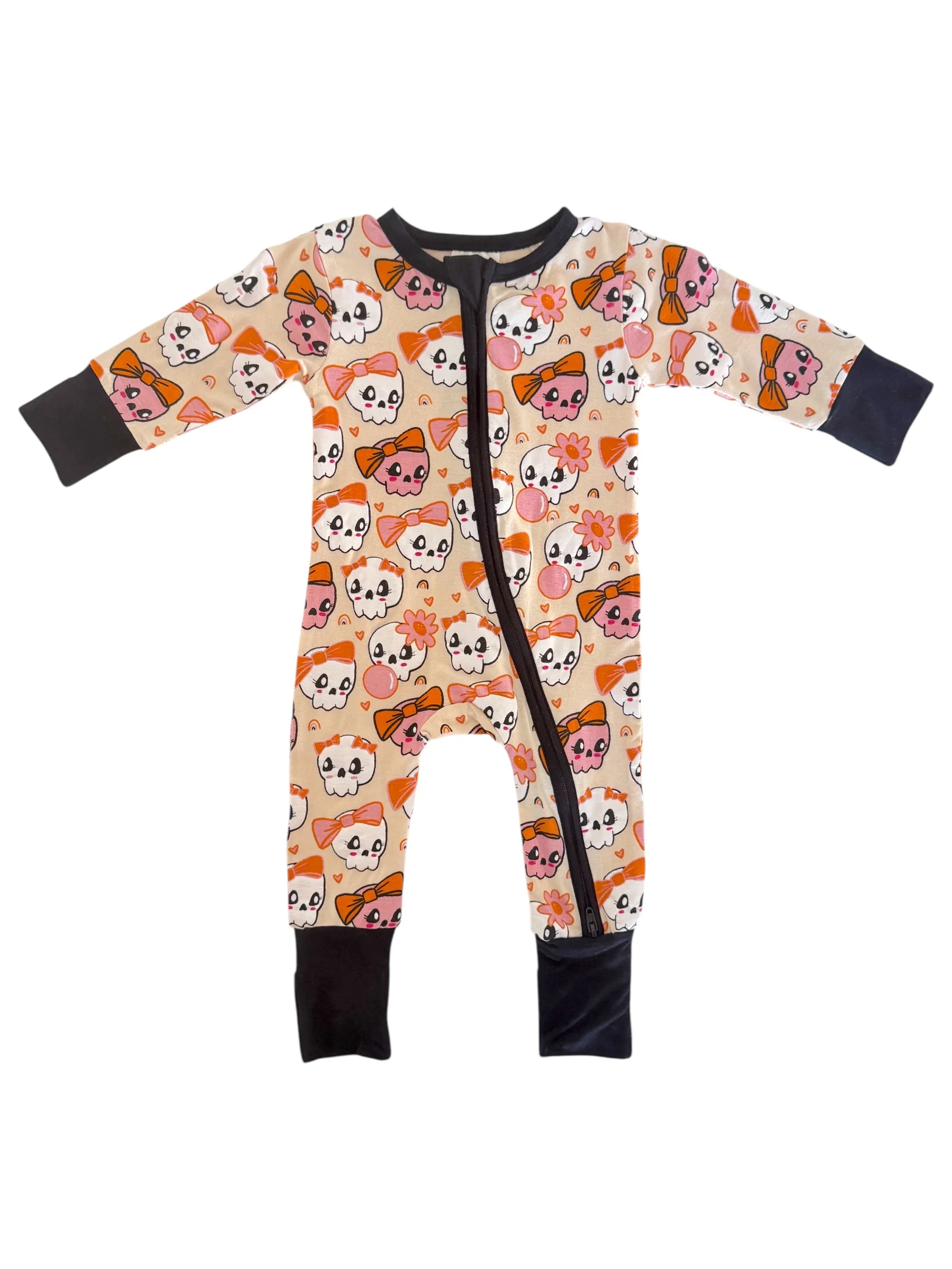 2-Way Convertible Zip Romper, Skelli Girls - Image 4