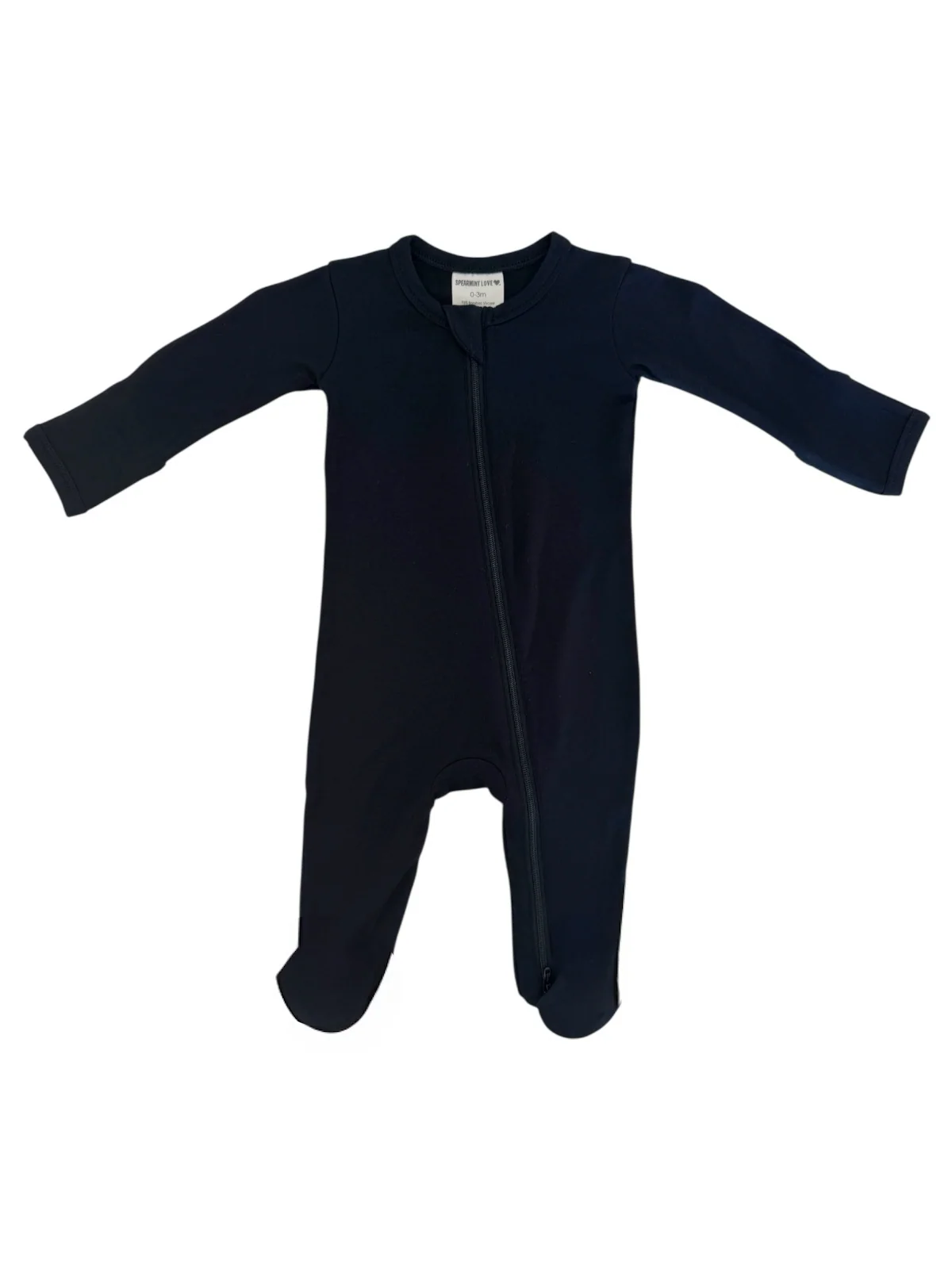 2-Way Zip Footie, Black - Image 4