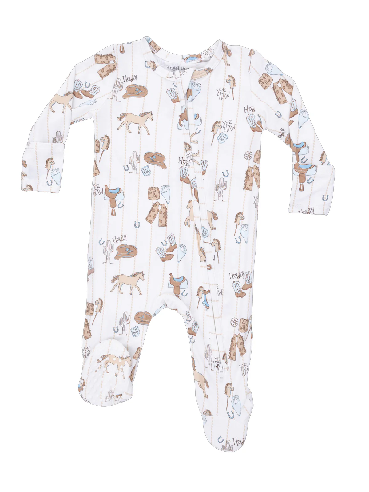 2-Way Zip Footie, Cowboy Nursery