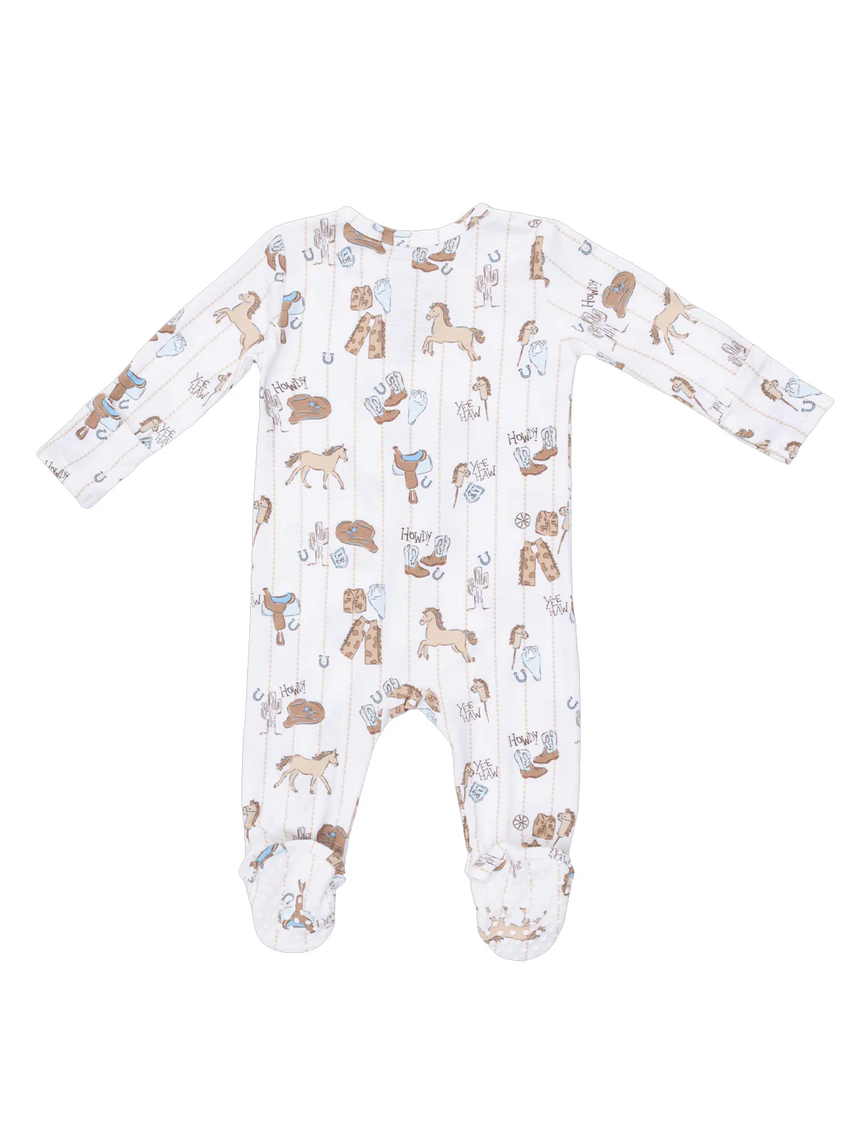 2-Way Zip Footie, Cowboy Nursery - Image 2