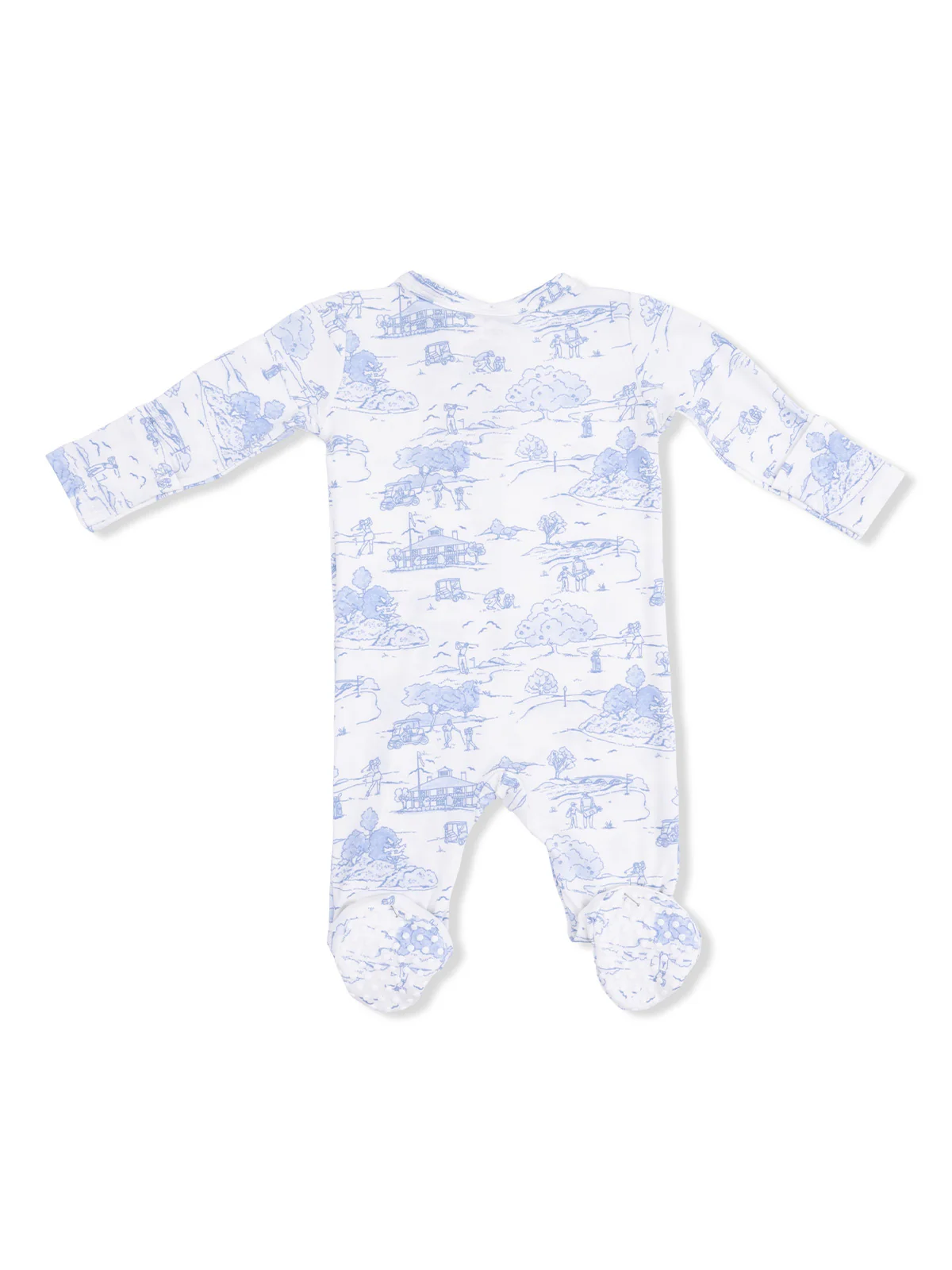 2-Way Zip Footie, Golf Toile - Image 2