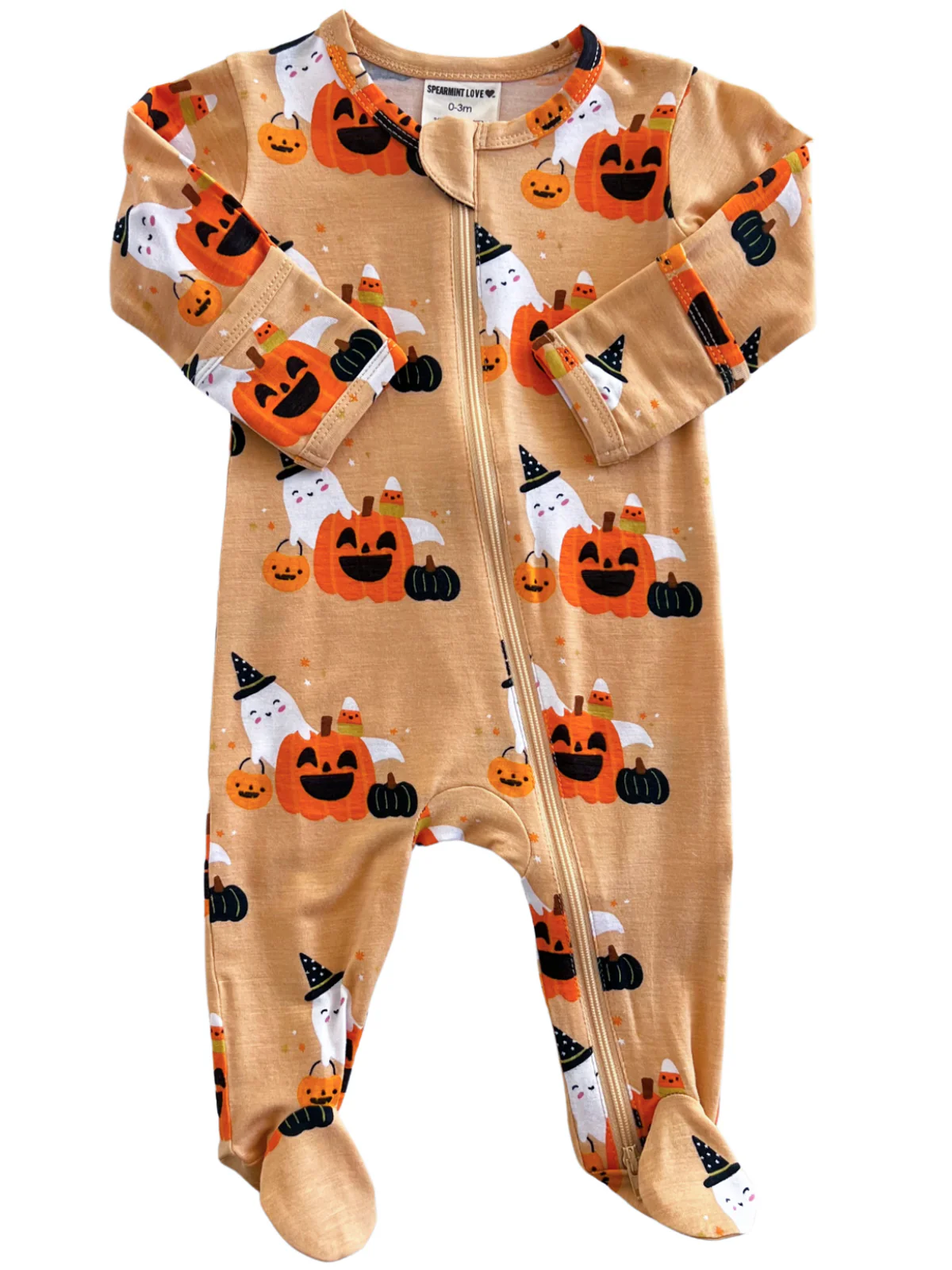 2-Way Zip Footie, Halloween Cluster - Image 2