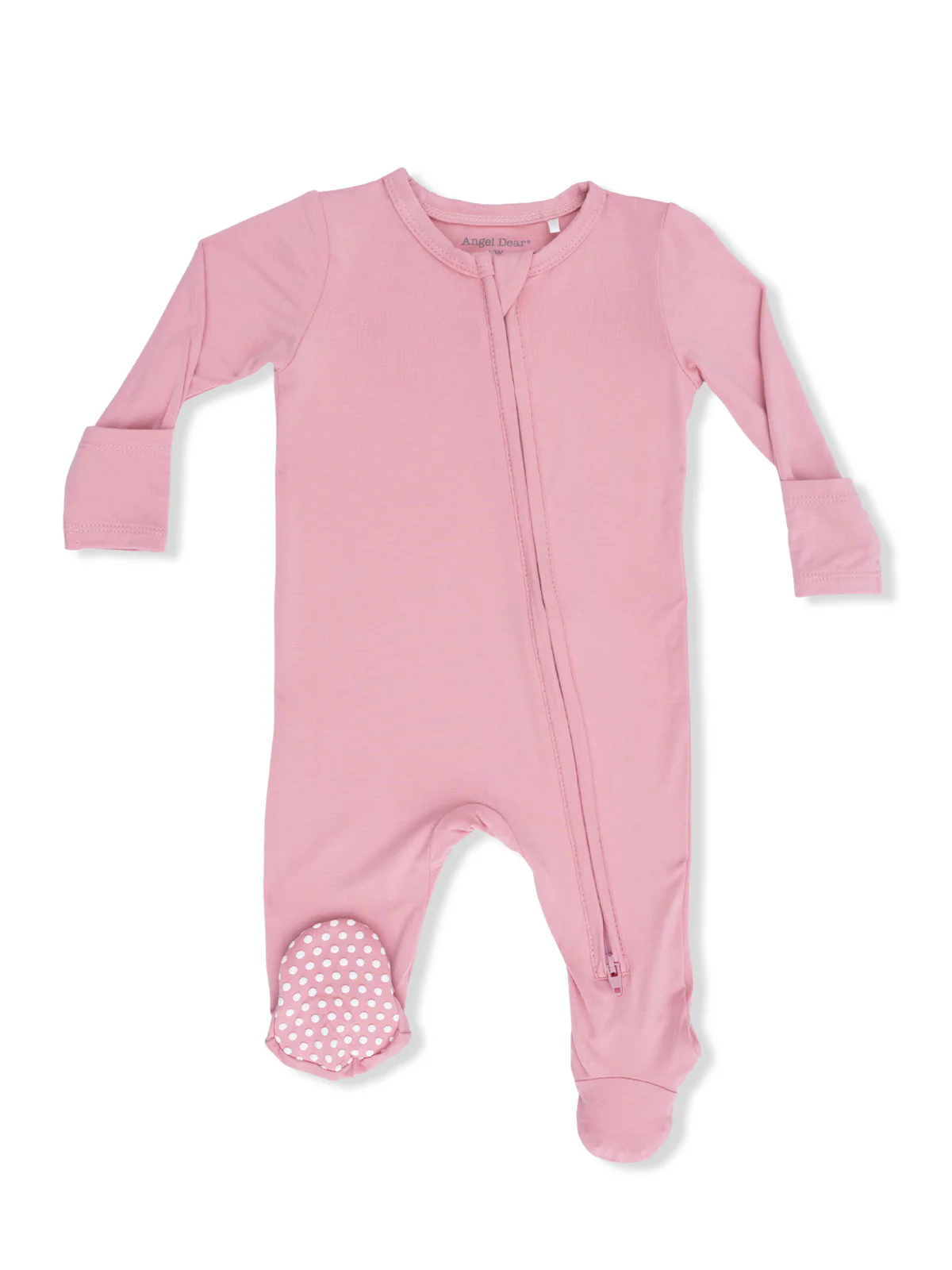 2-Way Zip Footie, Rose Elegance