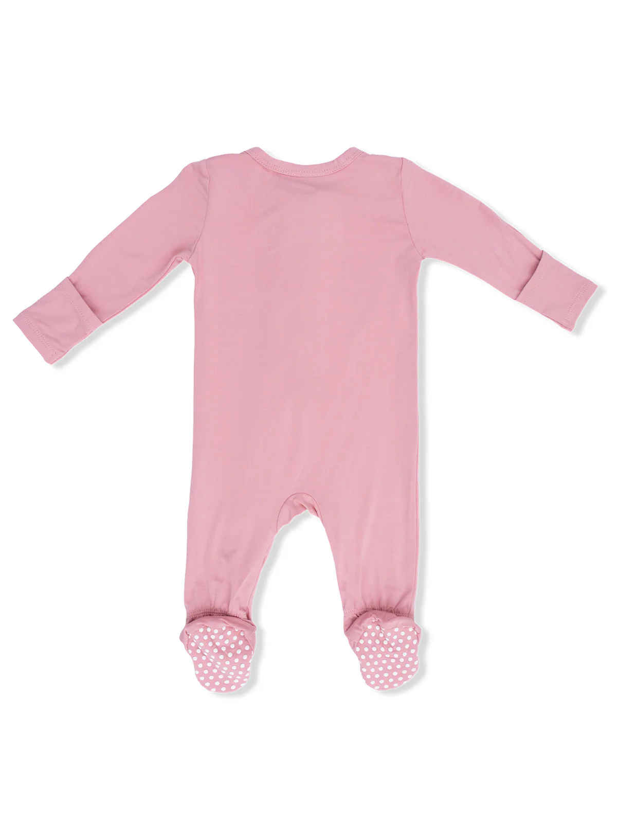 2-Way Zip Footie, Rose Elegance - Image 2