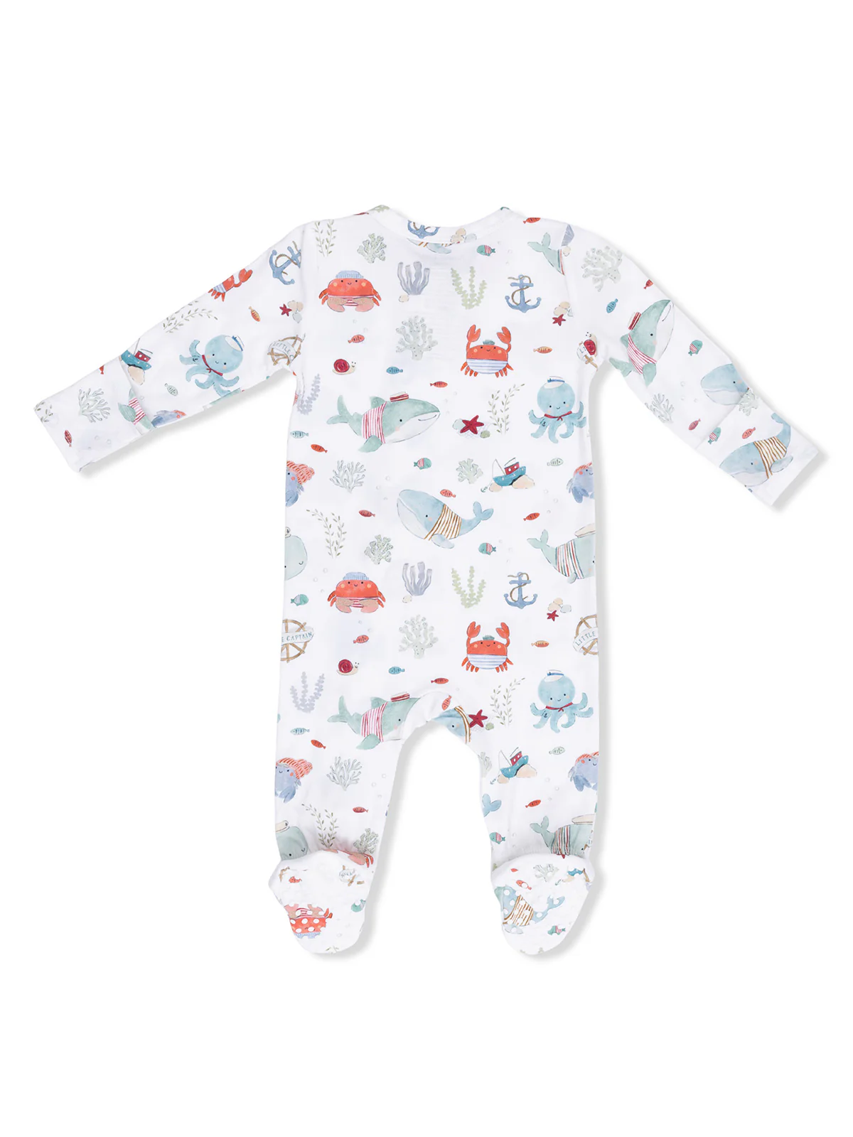 2-Way Zip Footie, Sailor Sea Creatures - Image 2