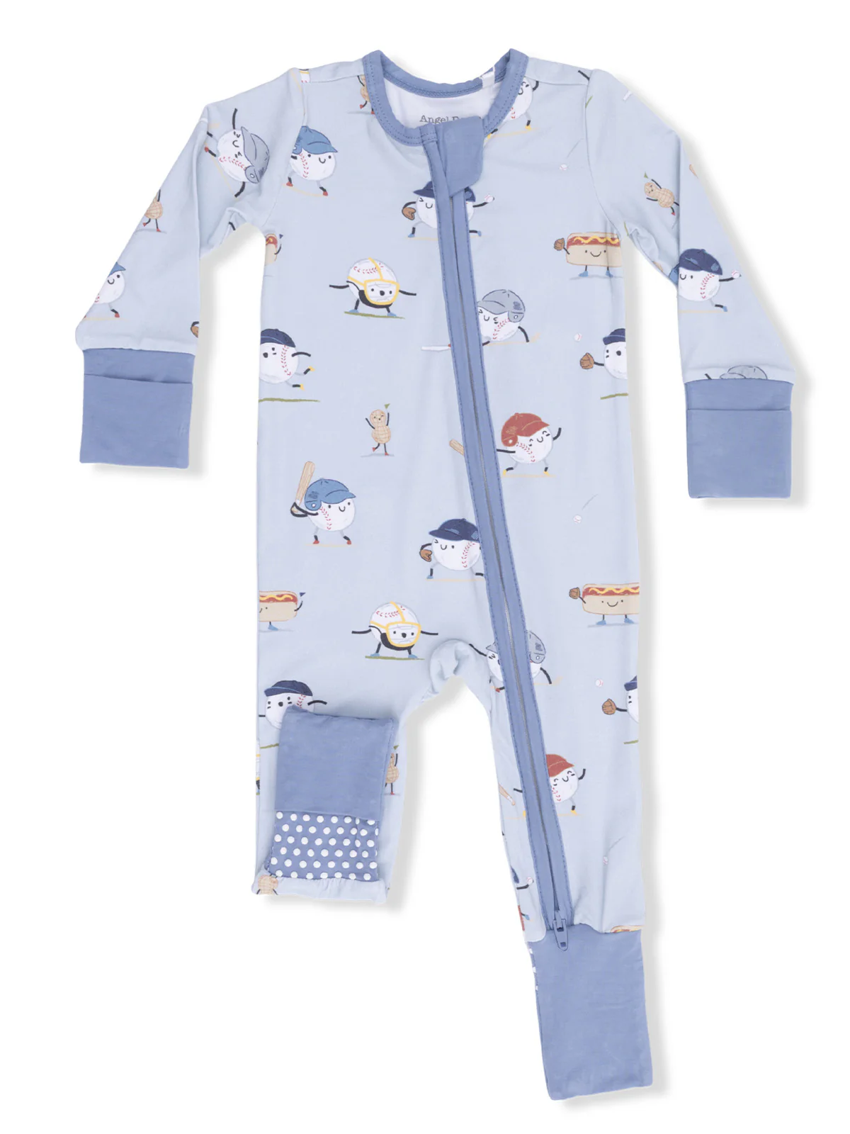 2-Way Zip Romper, Baseballs Playing Baseball