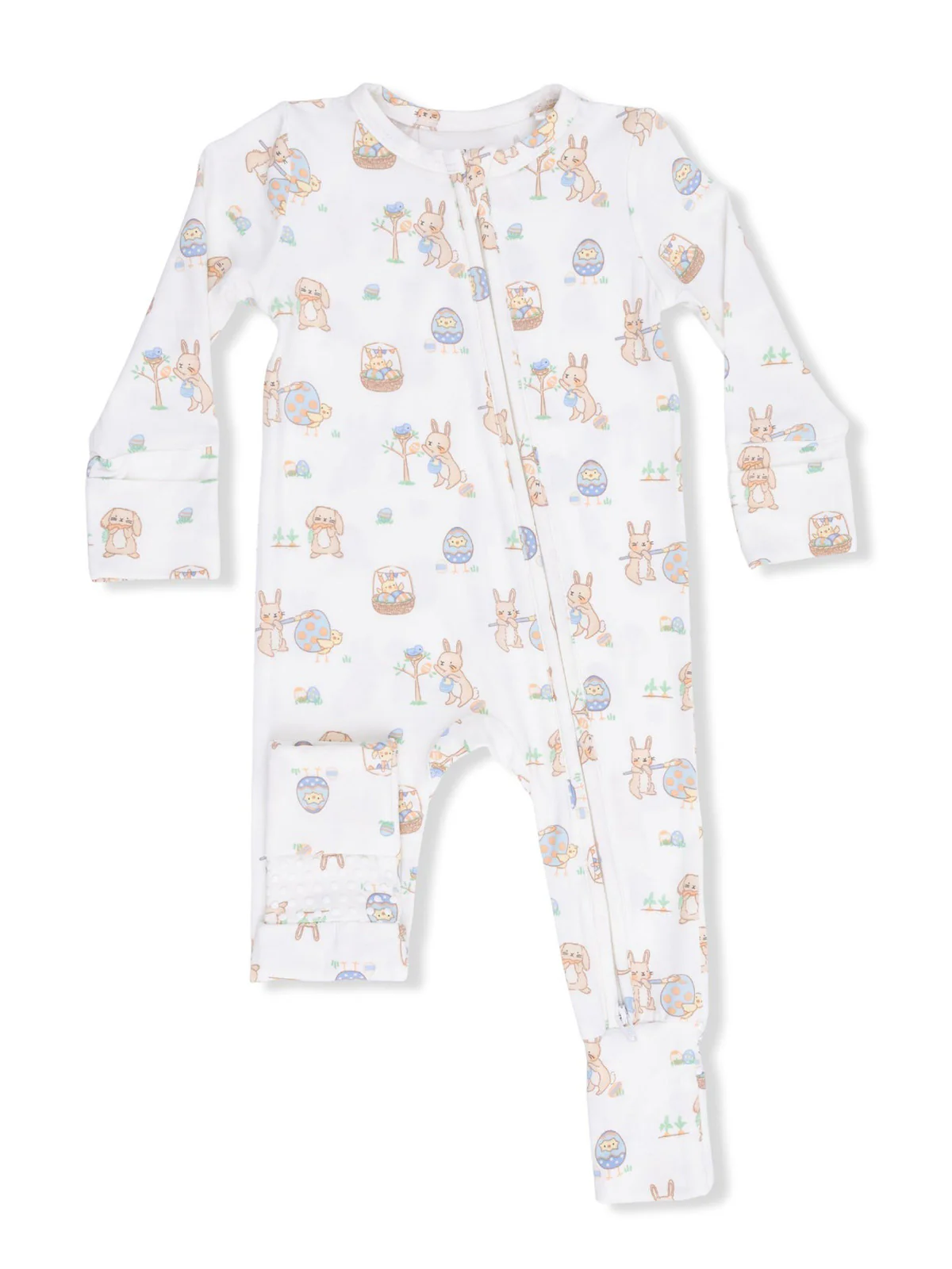 2-Way Zip Romper, Easter Egg Hunt