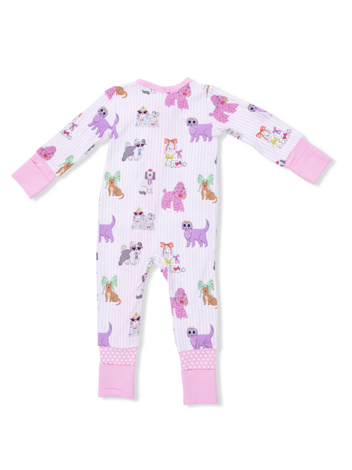2-Way Zip Romper, Fancy Dogs - Image 2