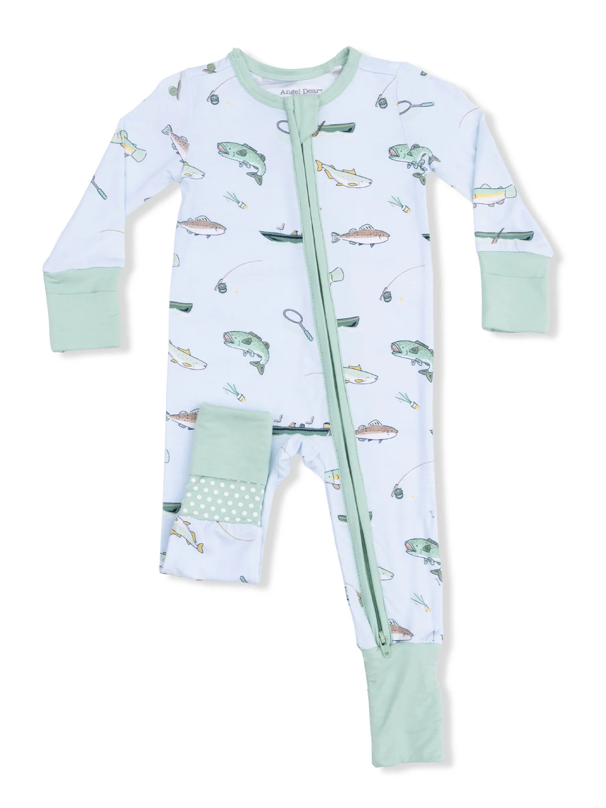 2-Way Zip Romper, Fishing