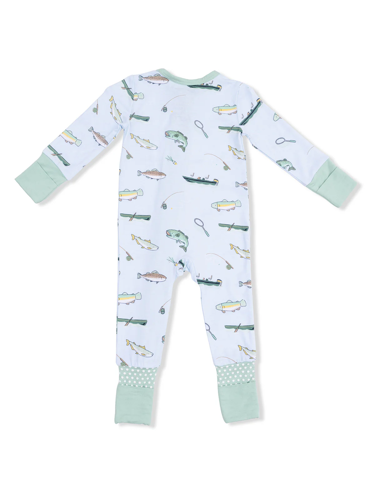 2-Way Zip Romper, Fishing - Image 2