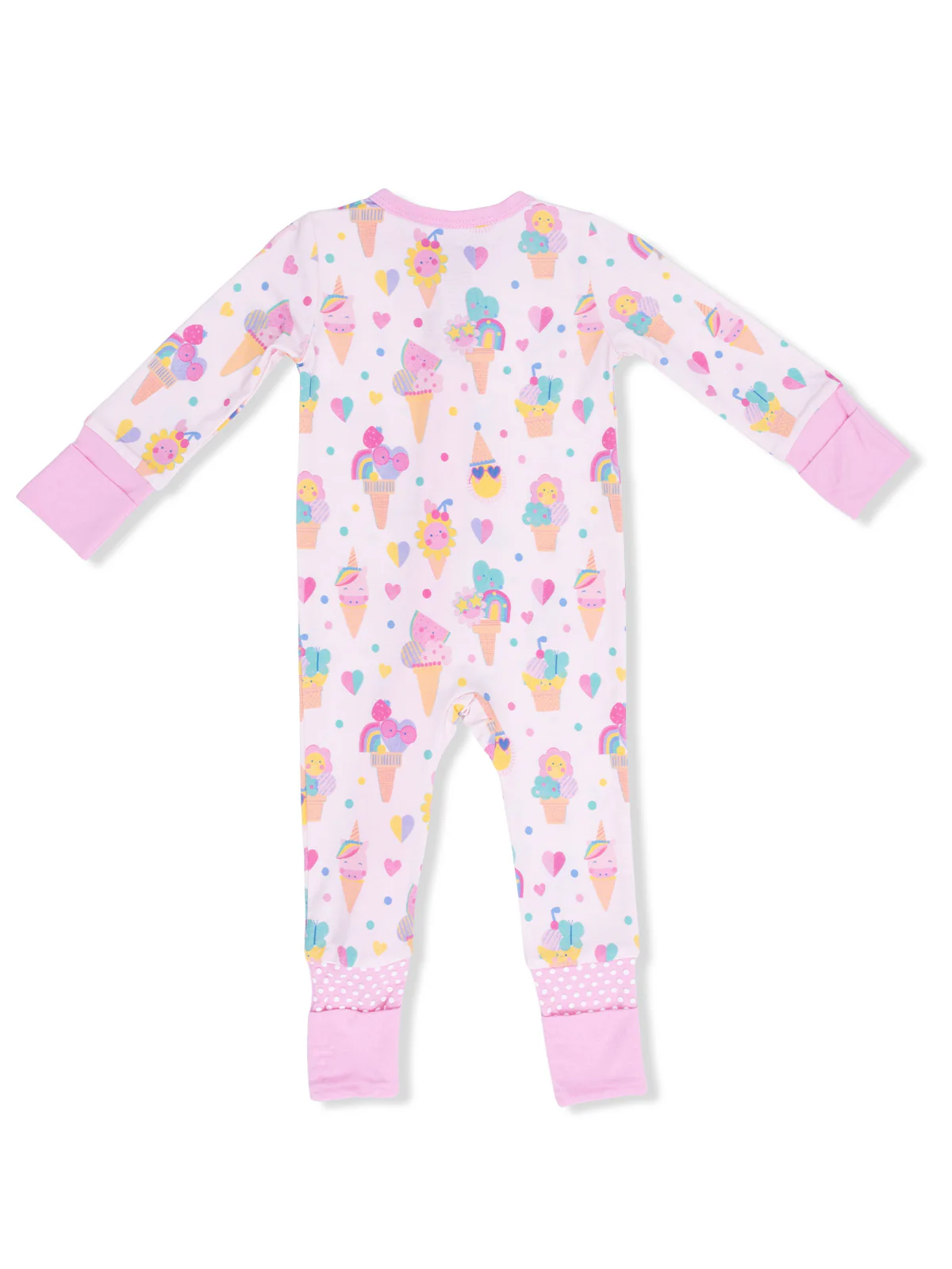 2-Way Zip Romper, Ice Cream Fun Crew - Image 2