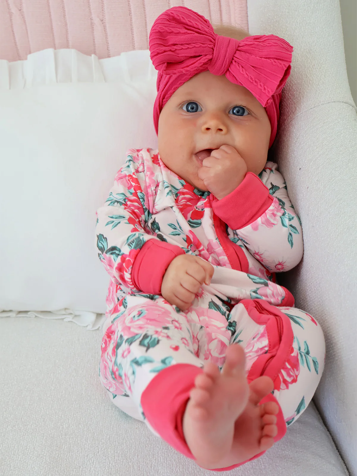 2-Way Zip Romper, Pink Splendor - Image 6