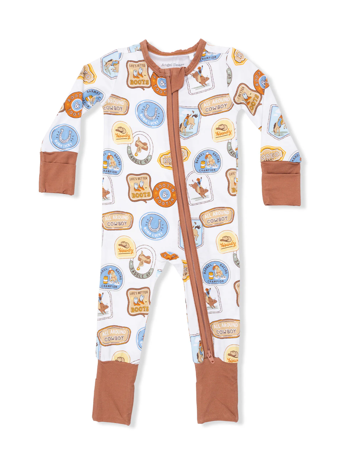 2-Way Zip Romper, Rodeo Patches - Image 2