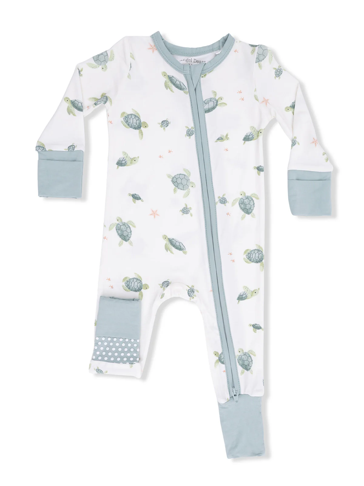 2-Way Zip Romper, Sea Turtles