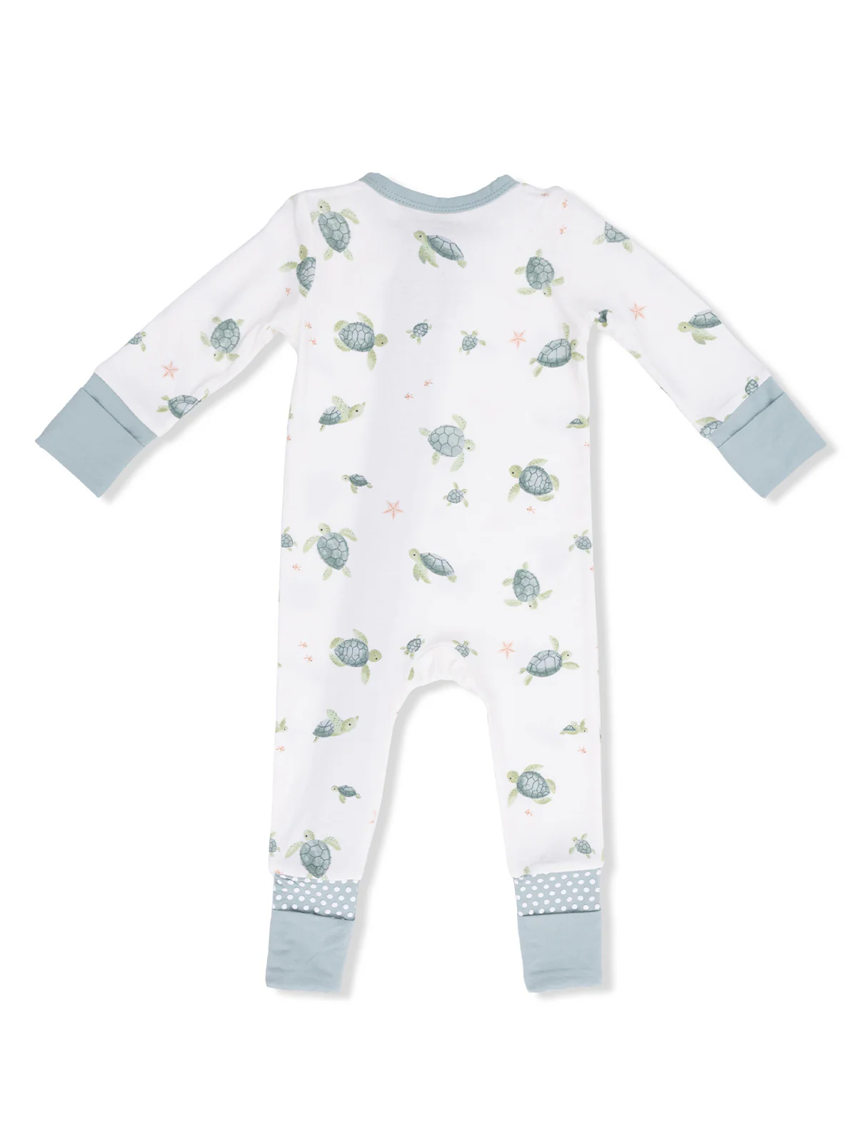 2-Way Zip Romper, Sea Turtles - Image 2
