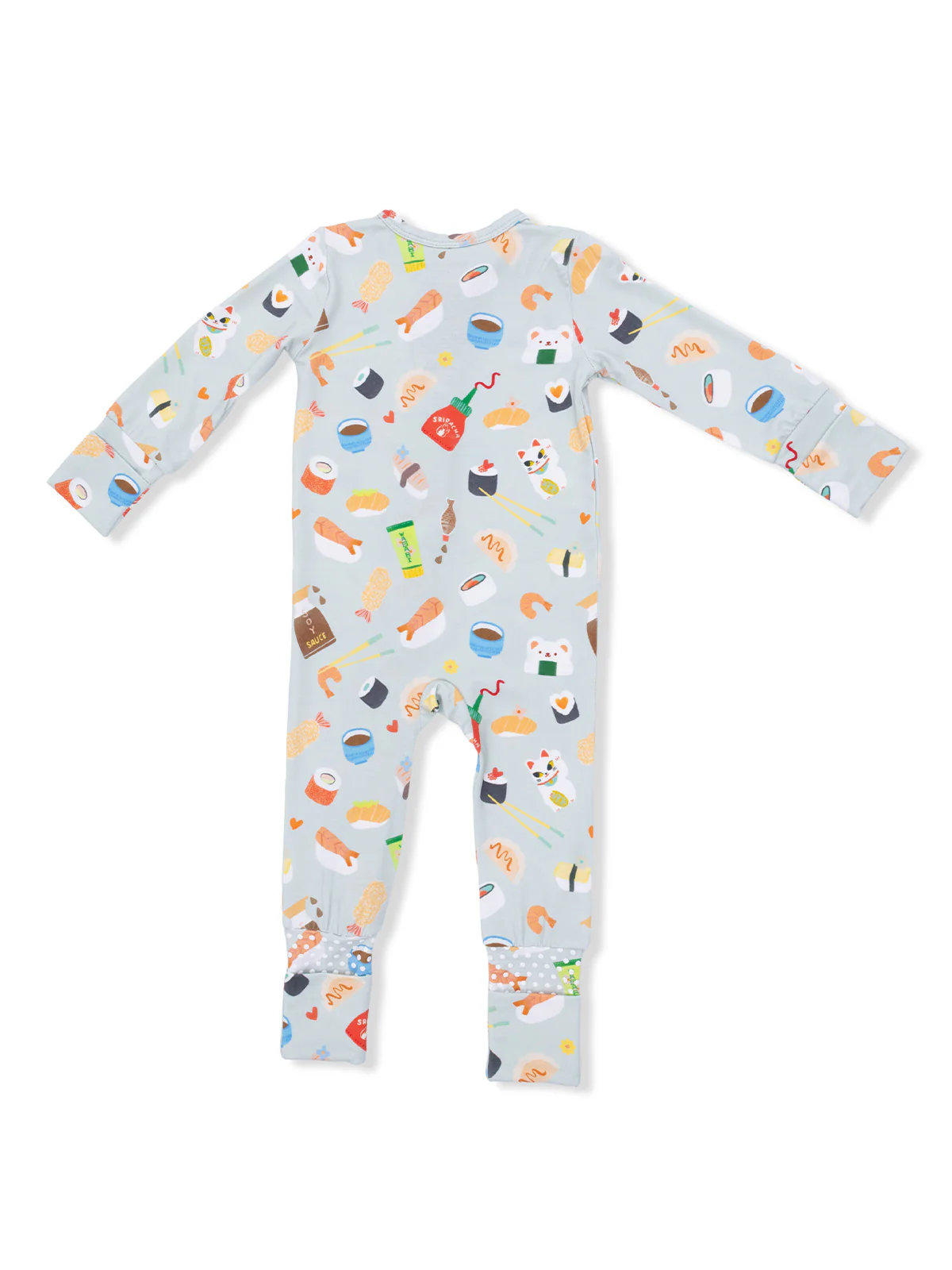2-Way Zip Romper, Sushi - Image 2