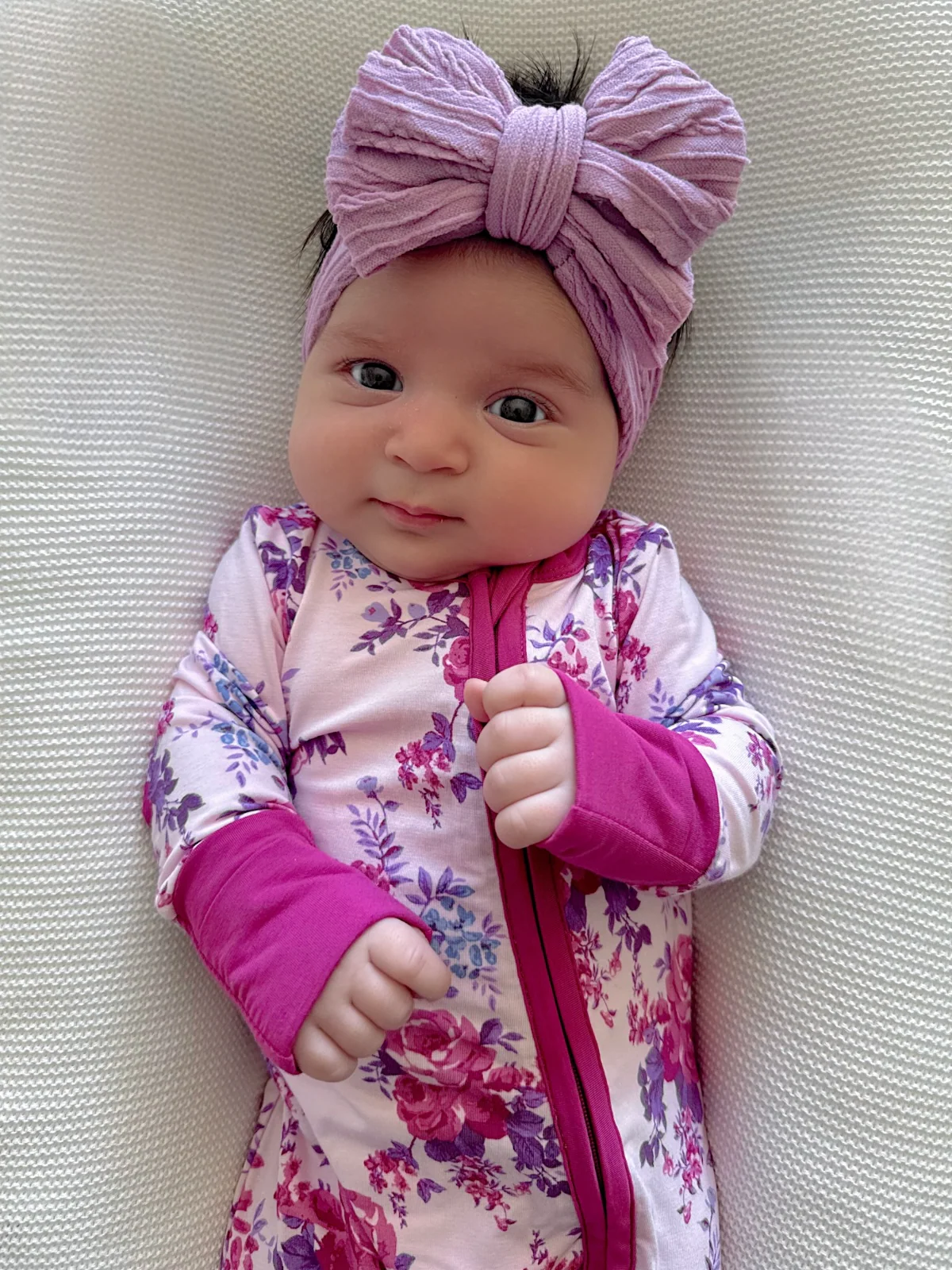 2-Way Zip Romper, Violet Rose - Image 2