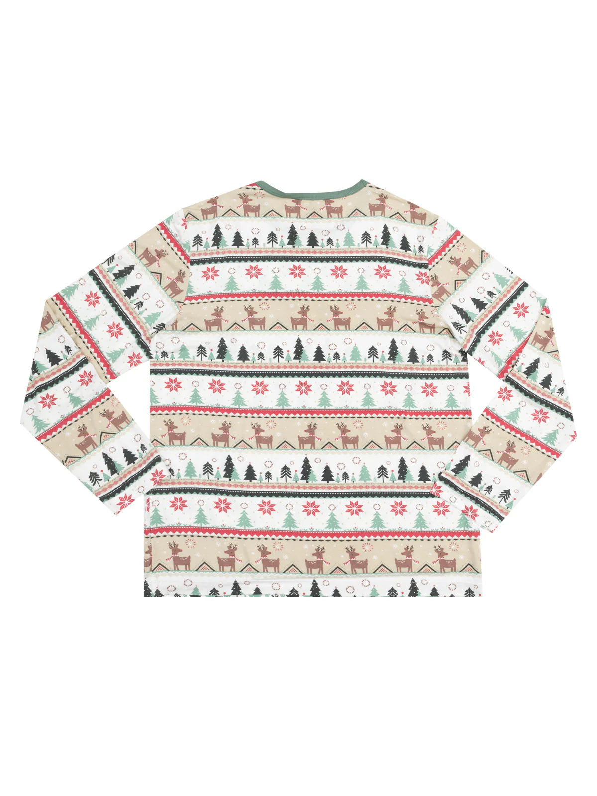 Adult Lounge Set with Pockets, Reindeer Fair Isle - Image 2