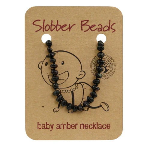 Amber Teething Necklace, Cherry