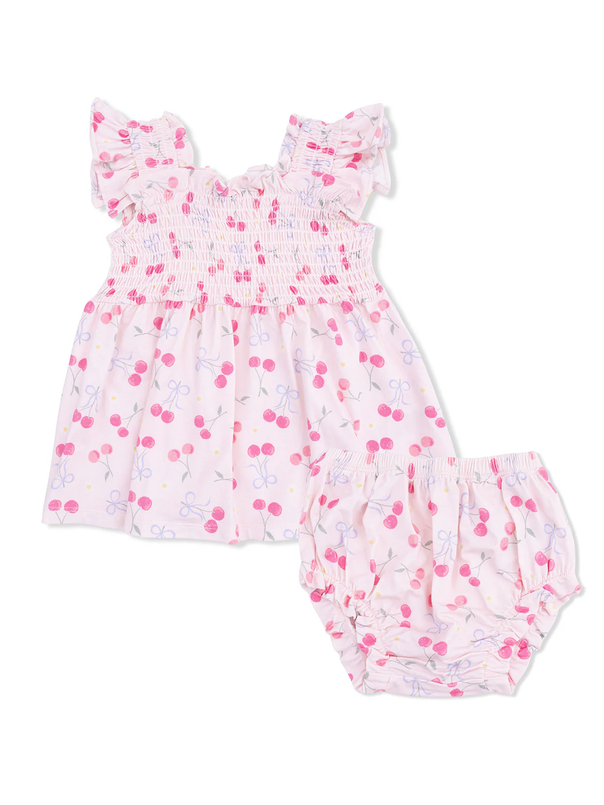Baby Doll Tunic and Bloomer Set, Sweet Bow Cherries
