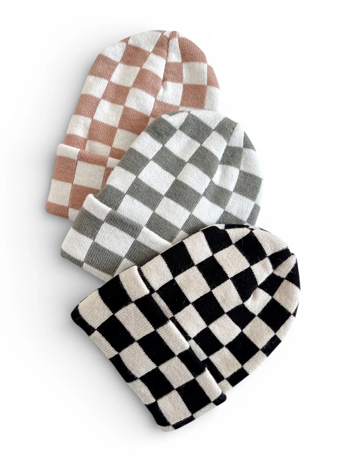 Baby's First HatĀ®, Black/Sand Checkerboard - Image 3