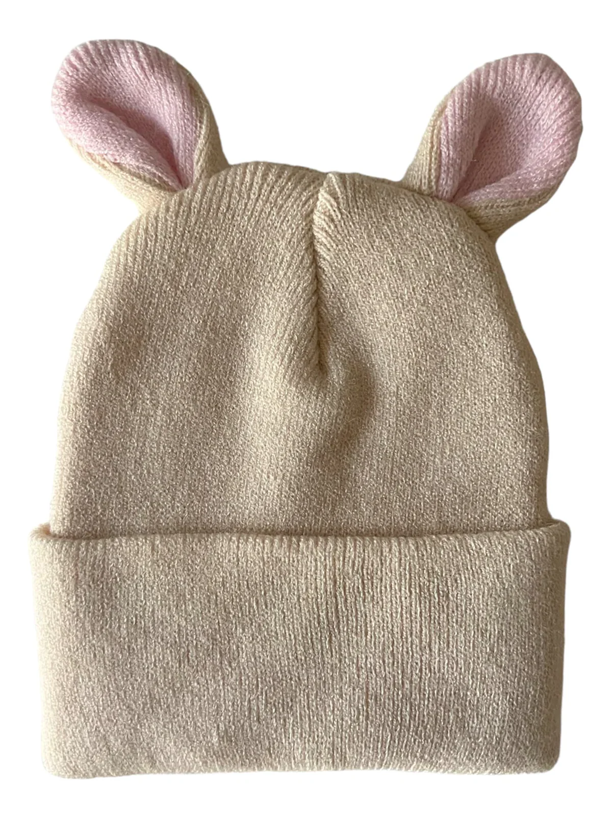 Baby's First HatĀ®, Sand/Petal Pink Bunny
