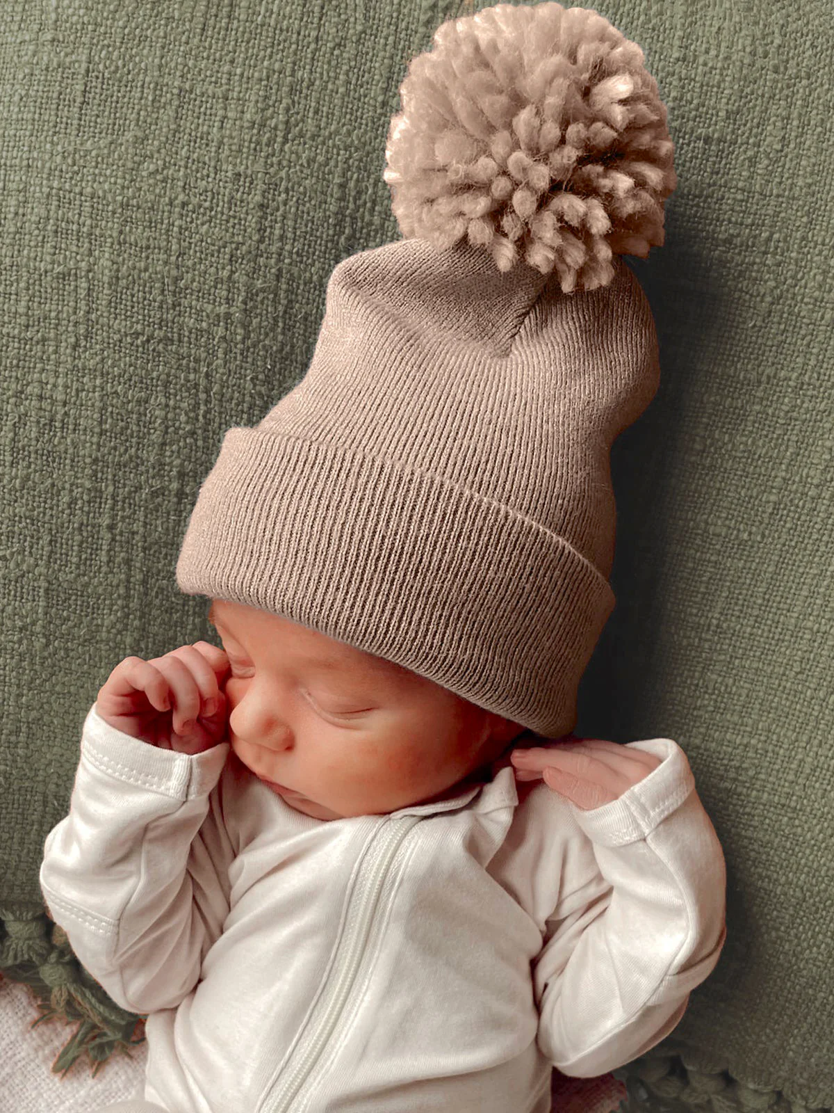 Baby's First HatĀ®, Tan Pom