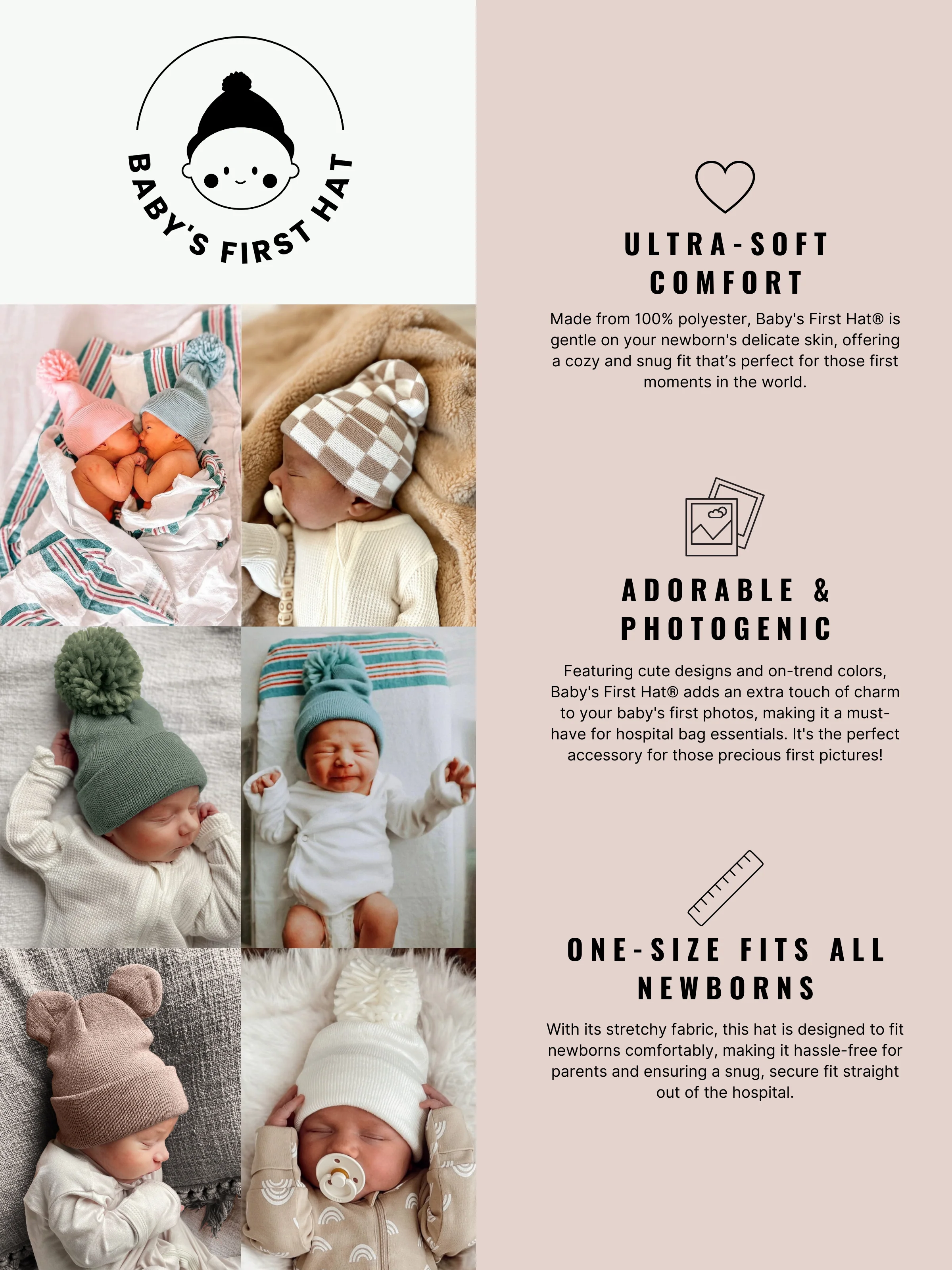 Baby's First Hat®, Black Bow - Image 4