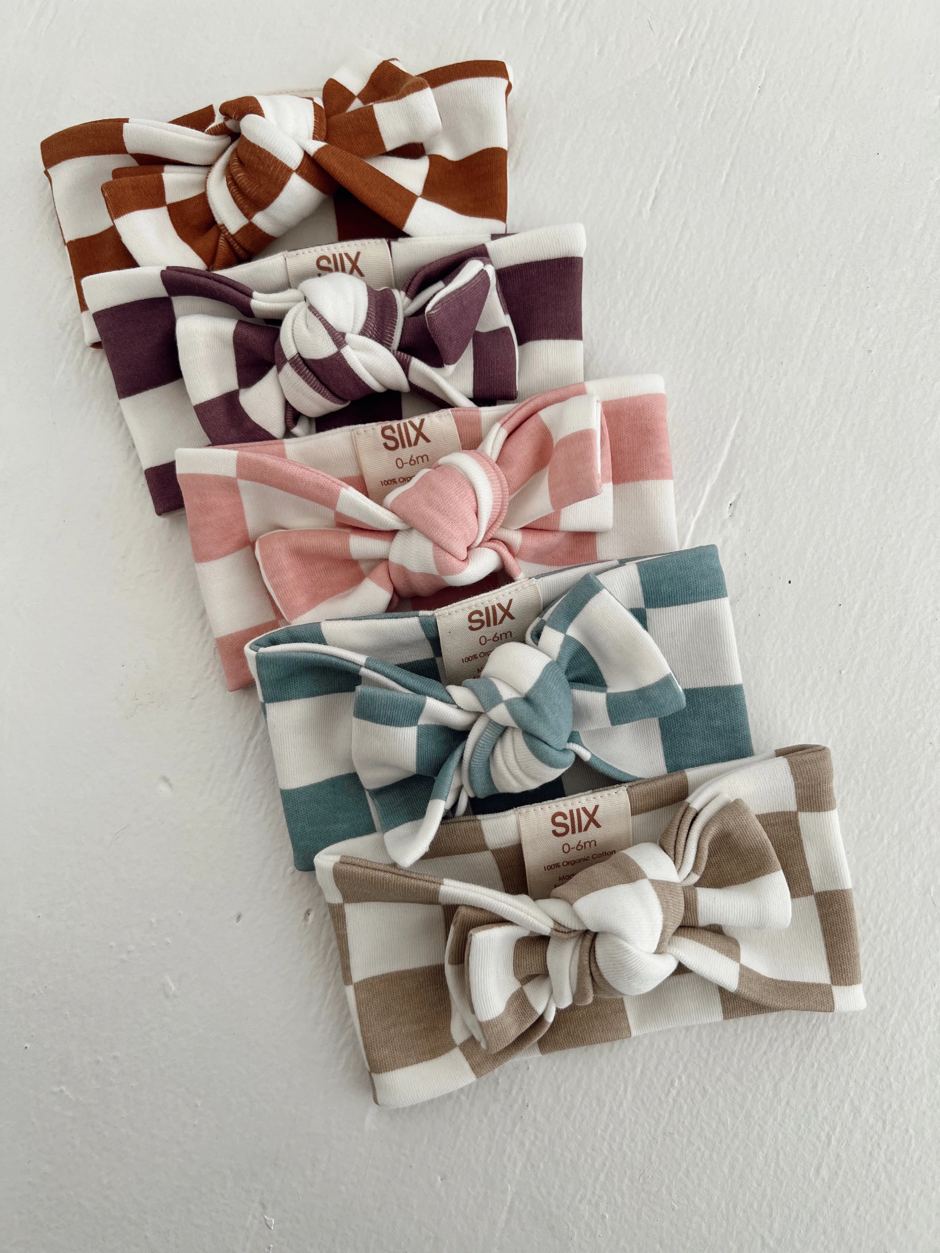 Berry Cheesecake Checkerboard / Organic Bow - Image 3