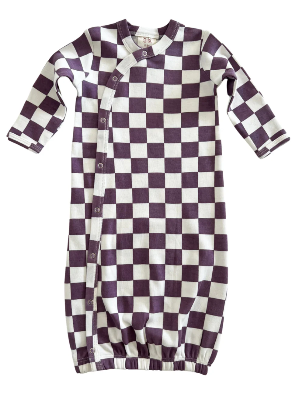 Berry Cheesecake Checkerboard / Organic Gown - Image 2