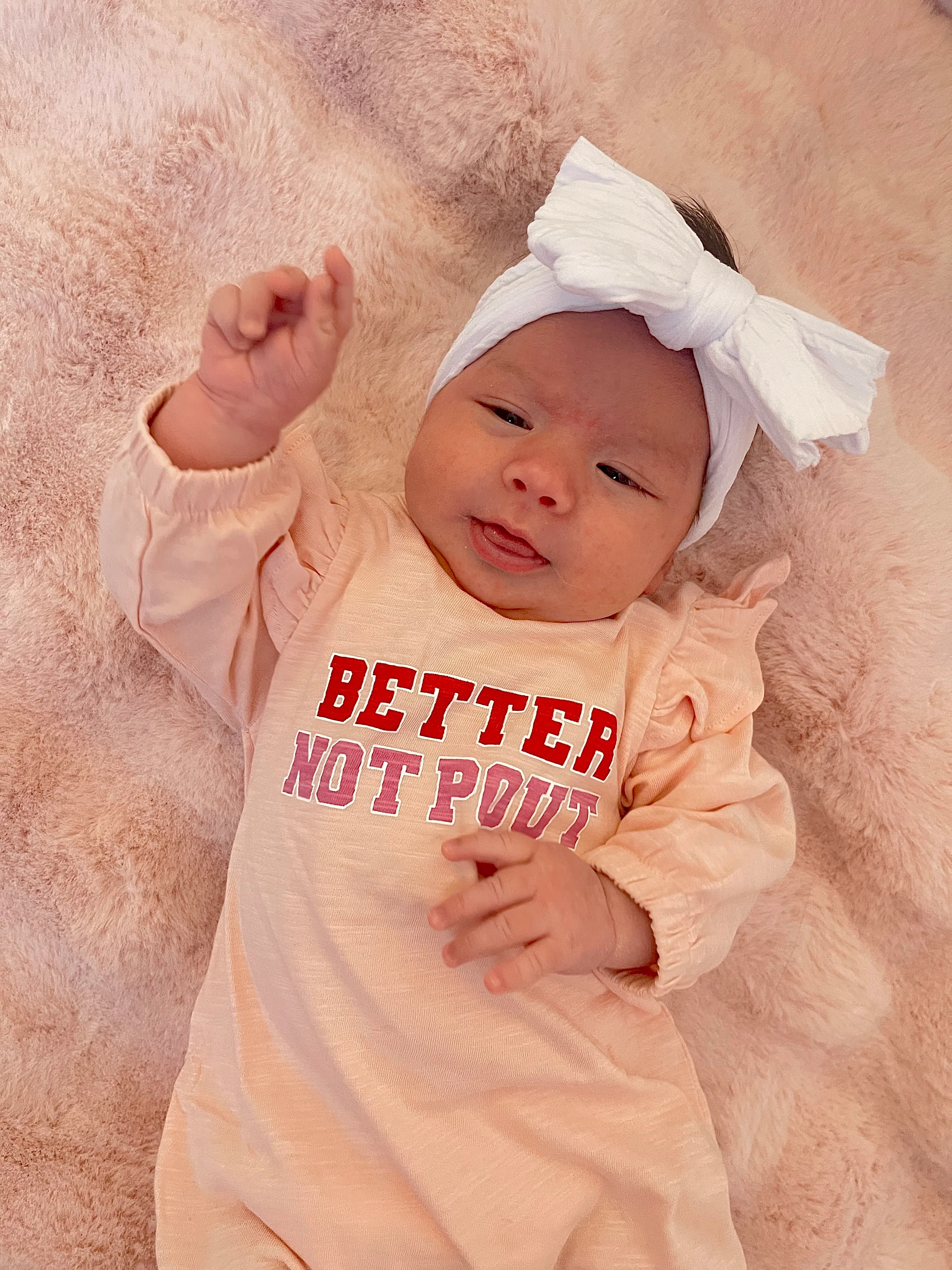 Better Not Pout / Organic Long Sleeve Ruffle Jumpsuit - Image 3