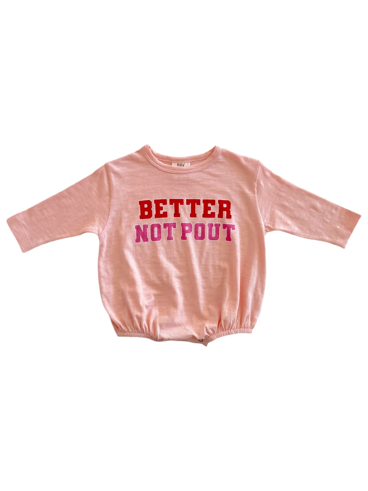 Better Not Pout / Organic Long Sleeve T-Shirt Bubble - Image 3