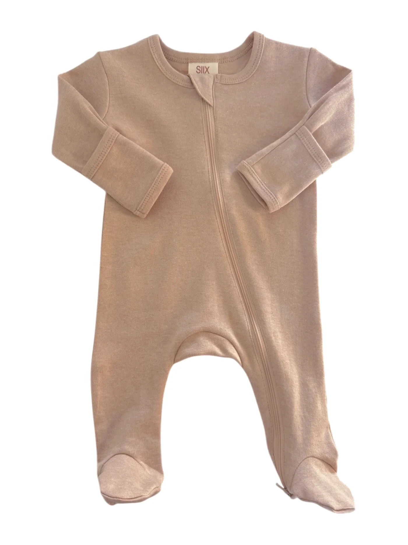 Biscuit / Organic 2-Way Zip Footie - Image 2