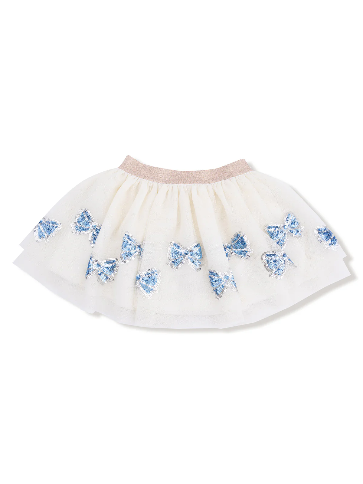 Blue Bows Tutu Skirt