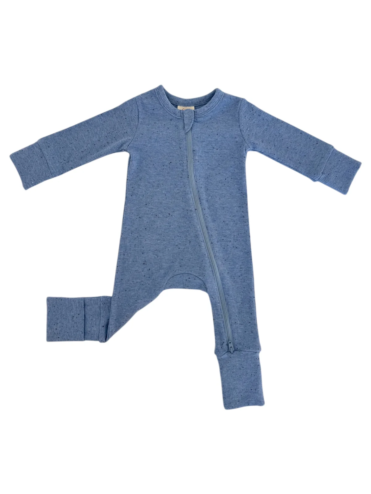 Blue Speckle / 2-Way Zip Romper - Image 2