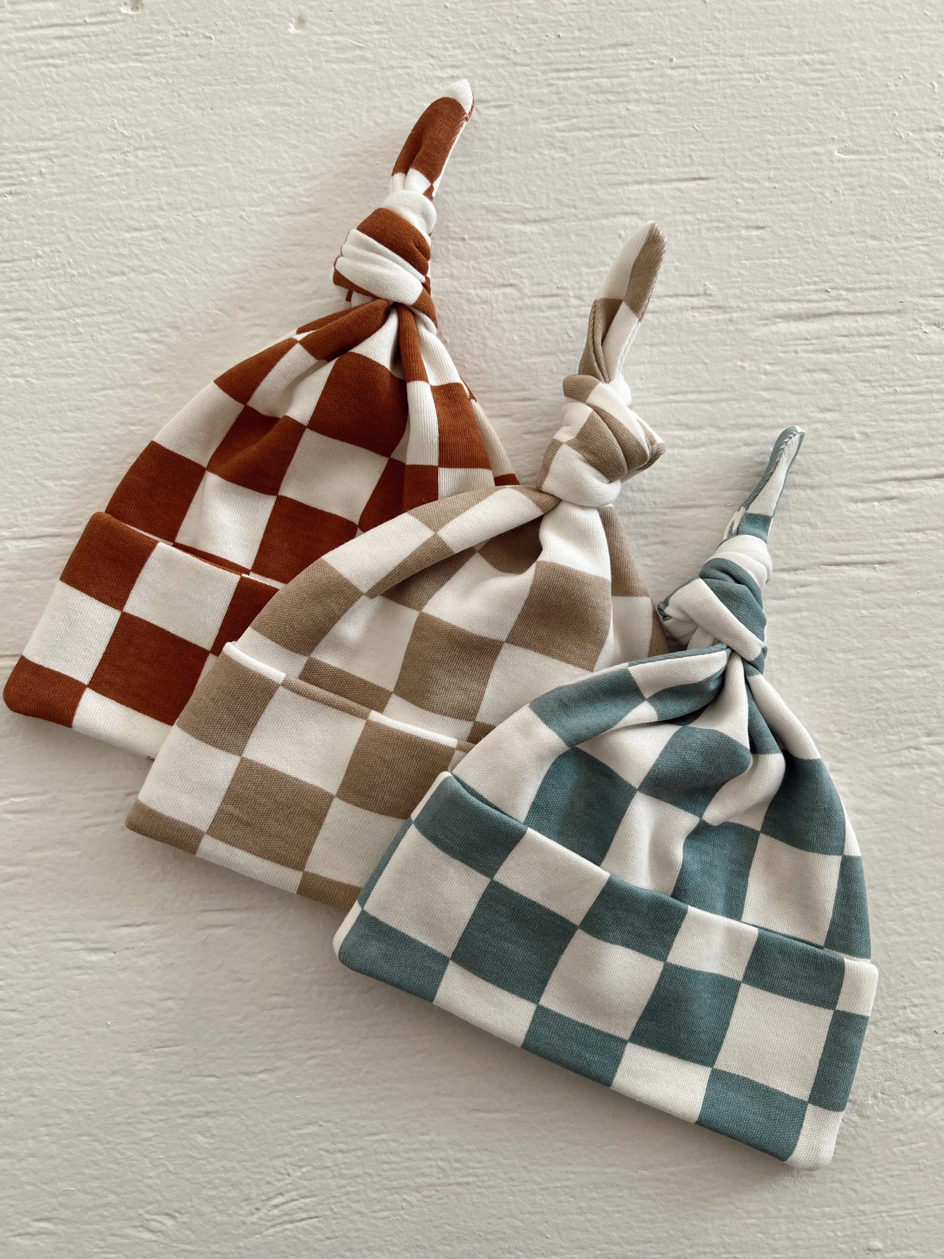 Blueberry Muffin Checkerboard / Organic Beanie - Image 3