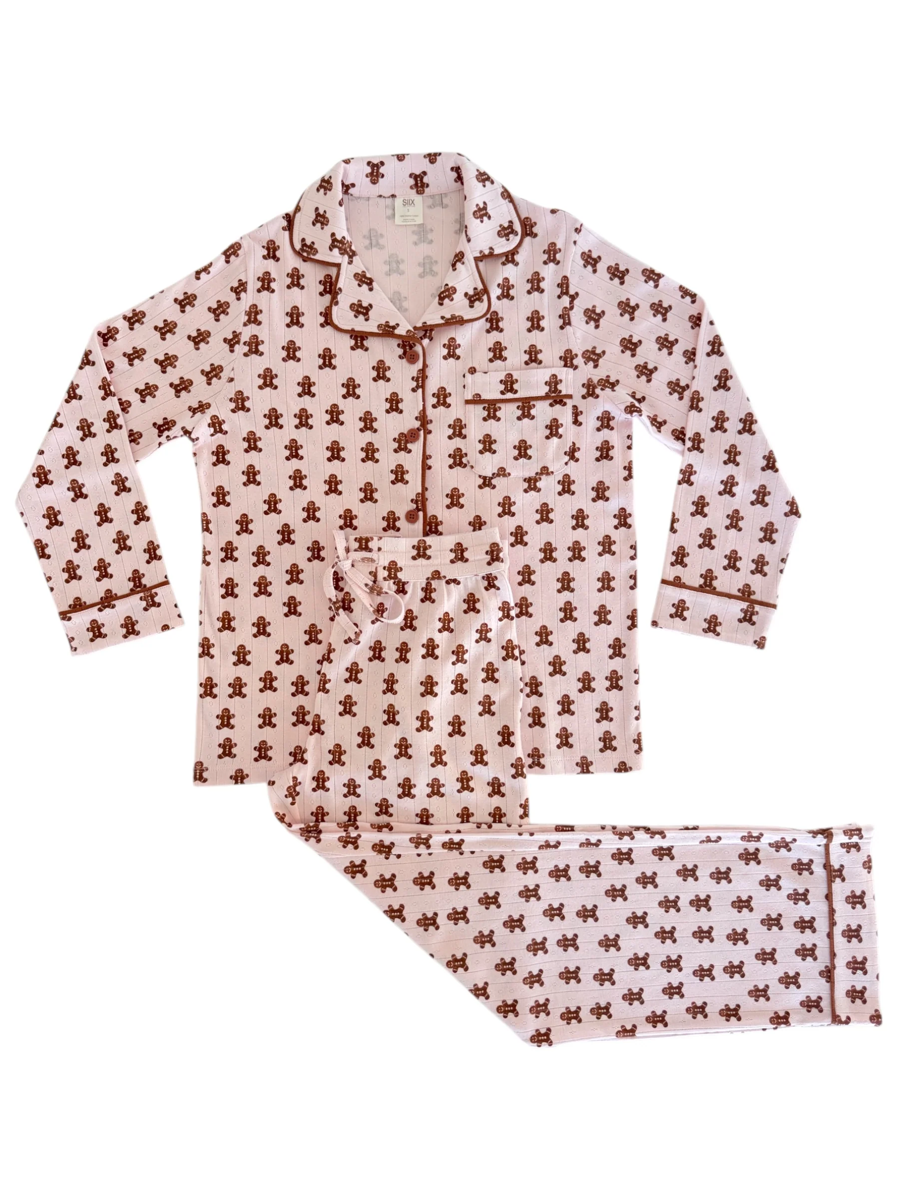 Blush Gingerbread / Organic Pointelle Women's Lounge Set - Image 3