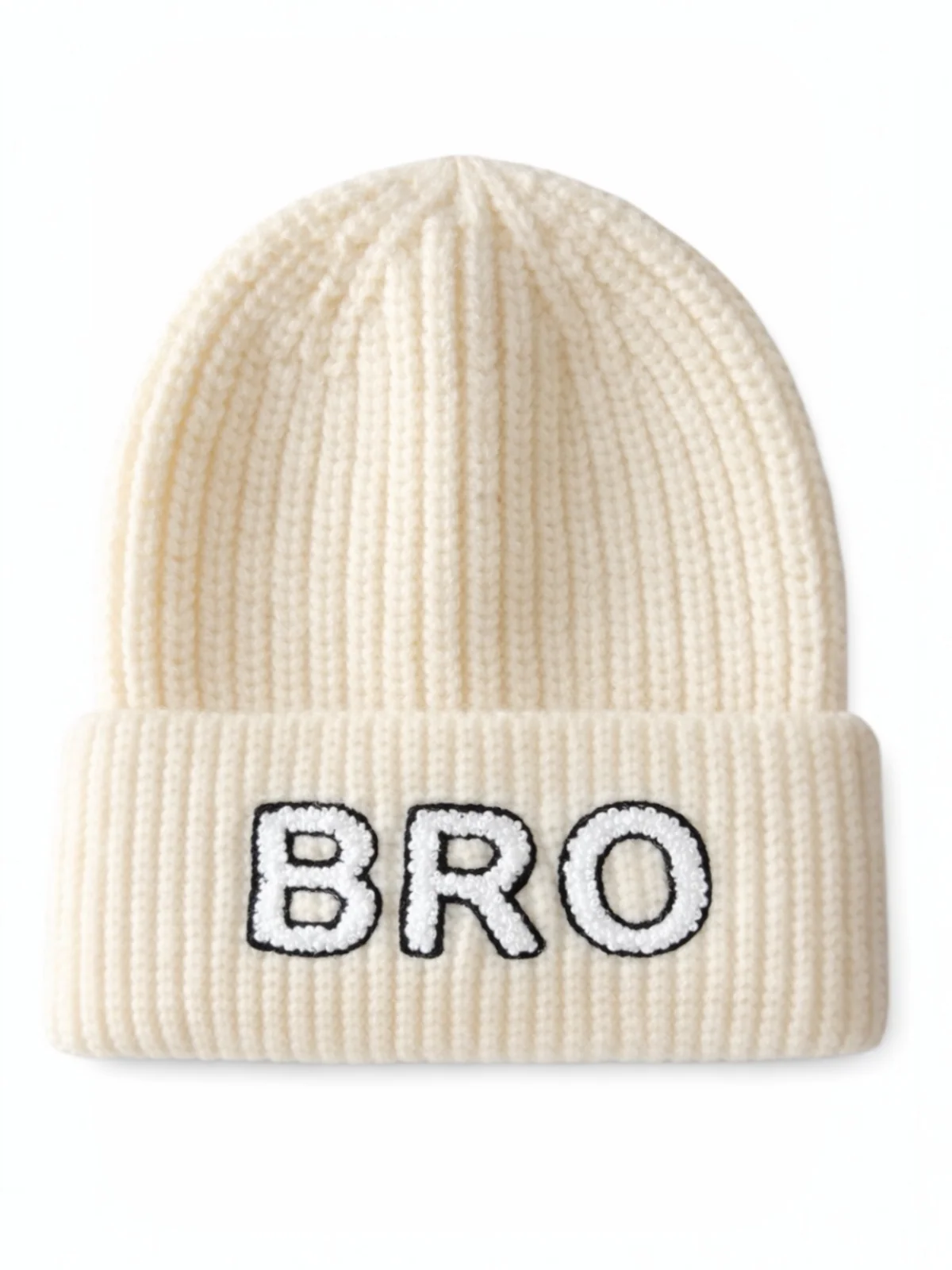 Bro Knit Hat, Ivory