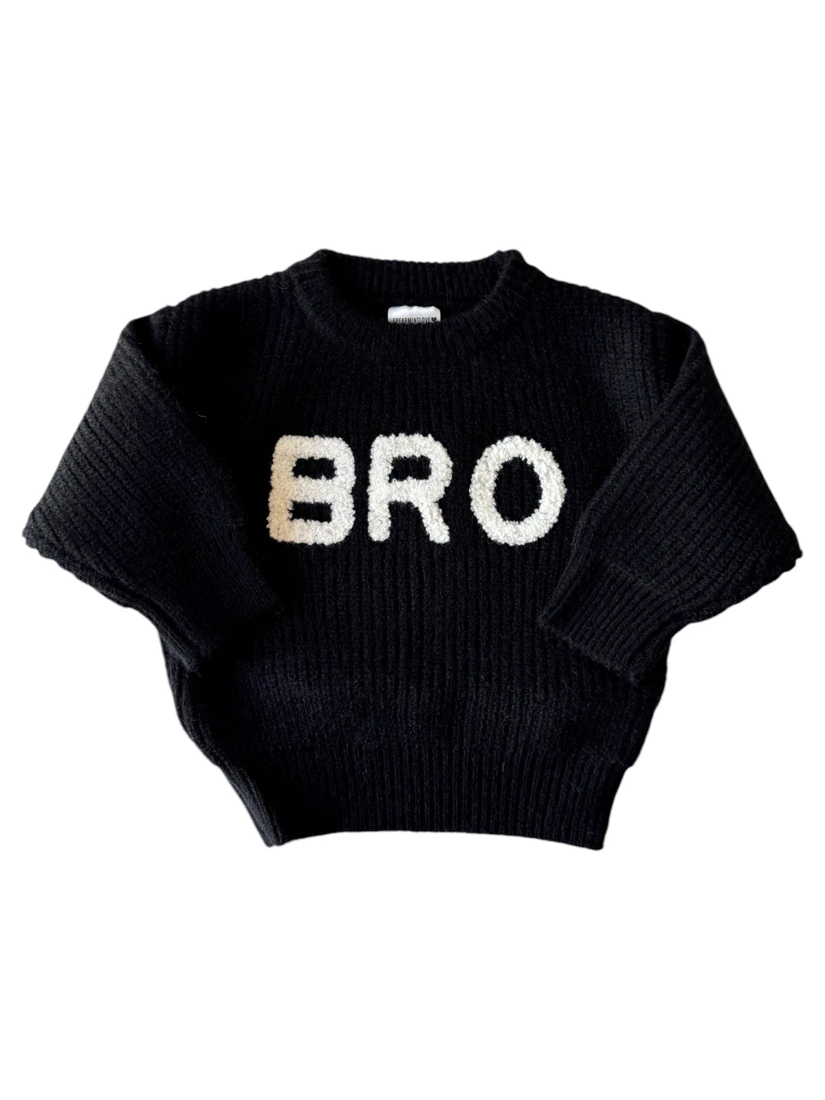 Bro Knit Sweater, Obsidian - Image 2