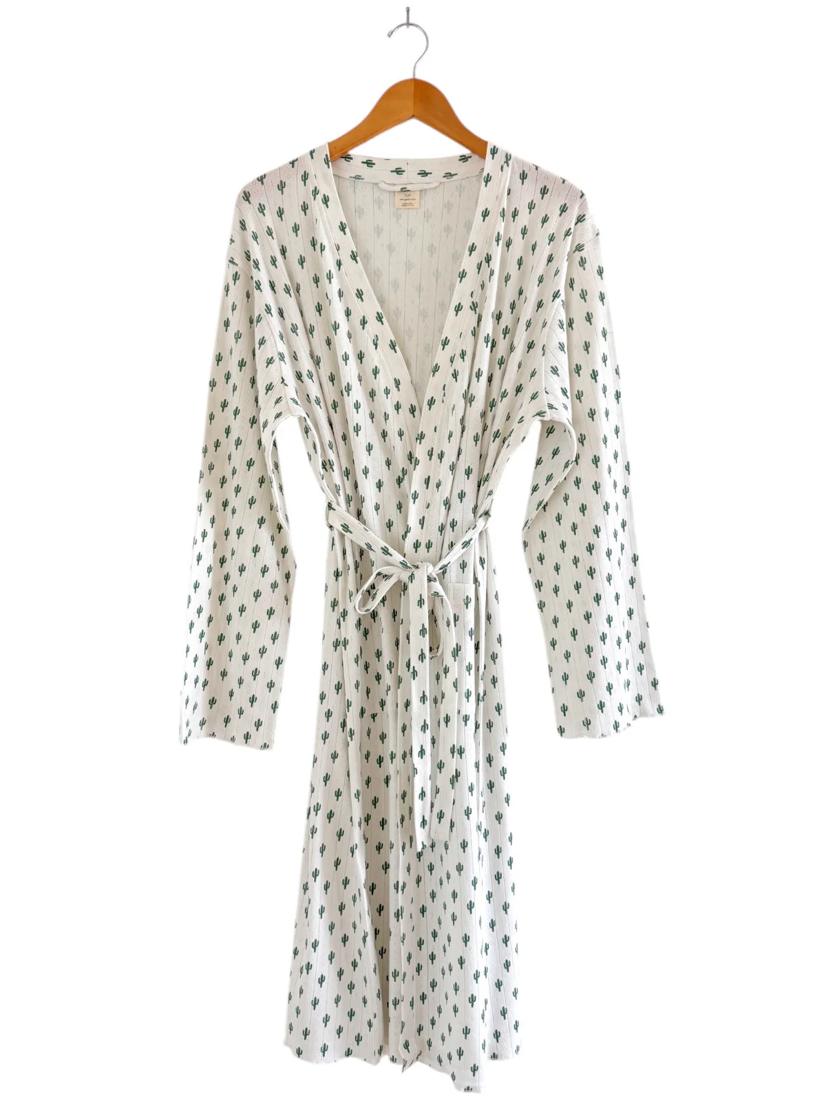 Cactus / Organic Pointelle Women's Robe