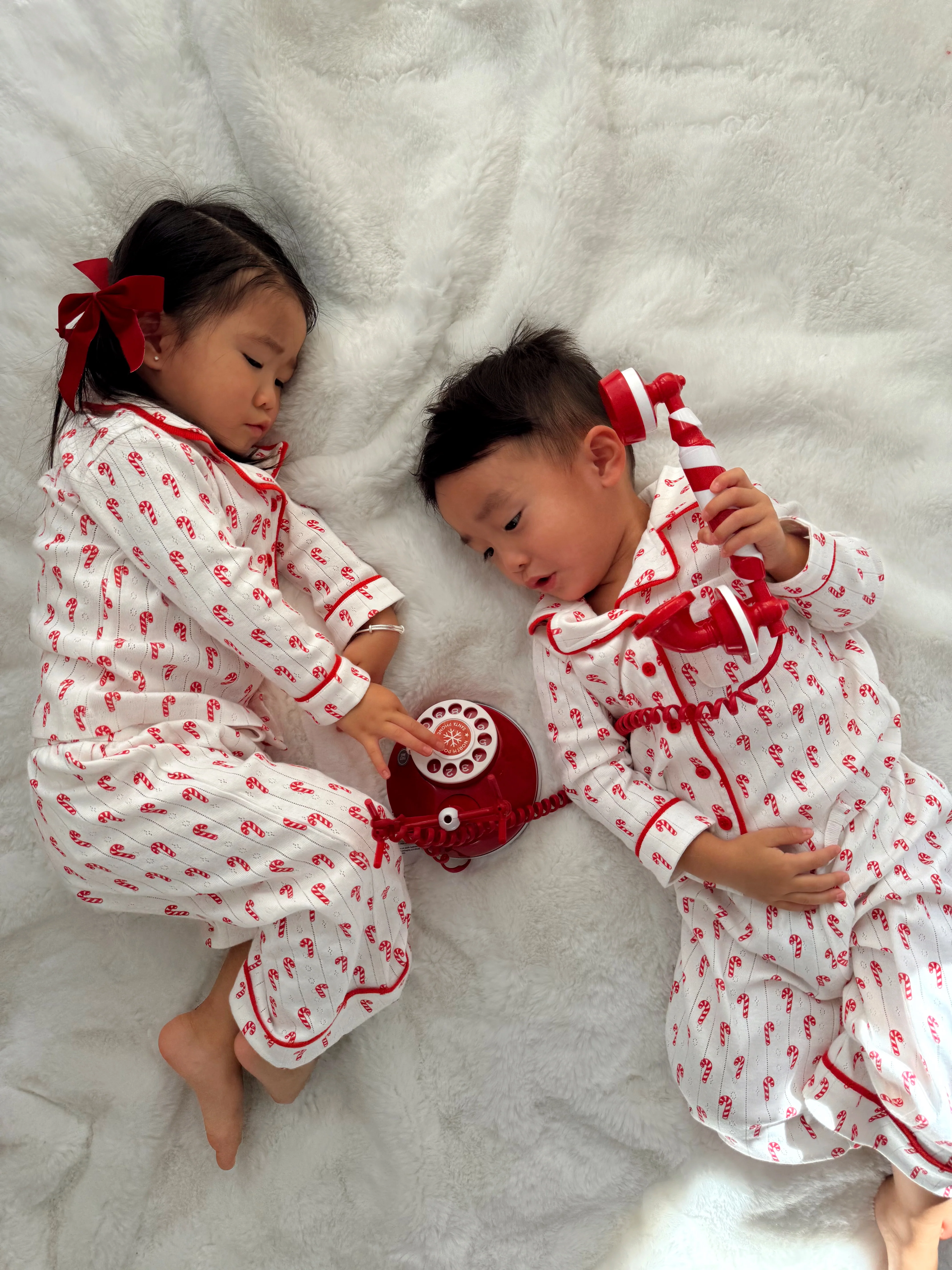 Candy Cane / Organic Pointelle Lounge Set - Image 3