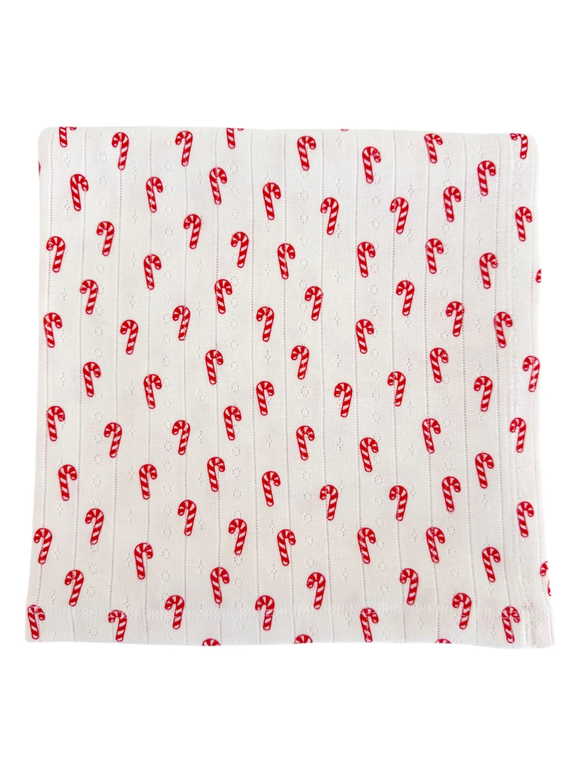 Candy Cane / Organic Pointelle Swaddle