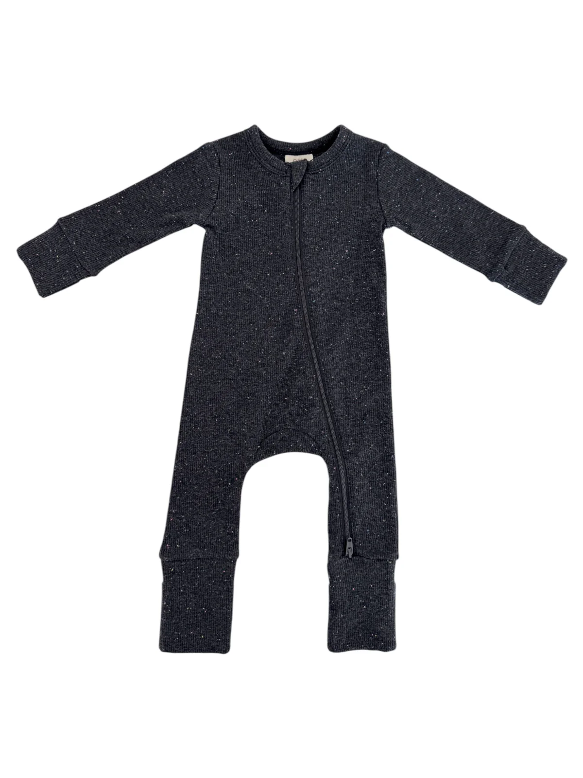 Charcoal Speckle / 2-Way Zip Romper - Image 5