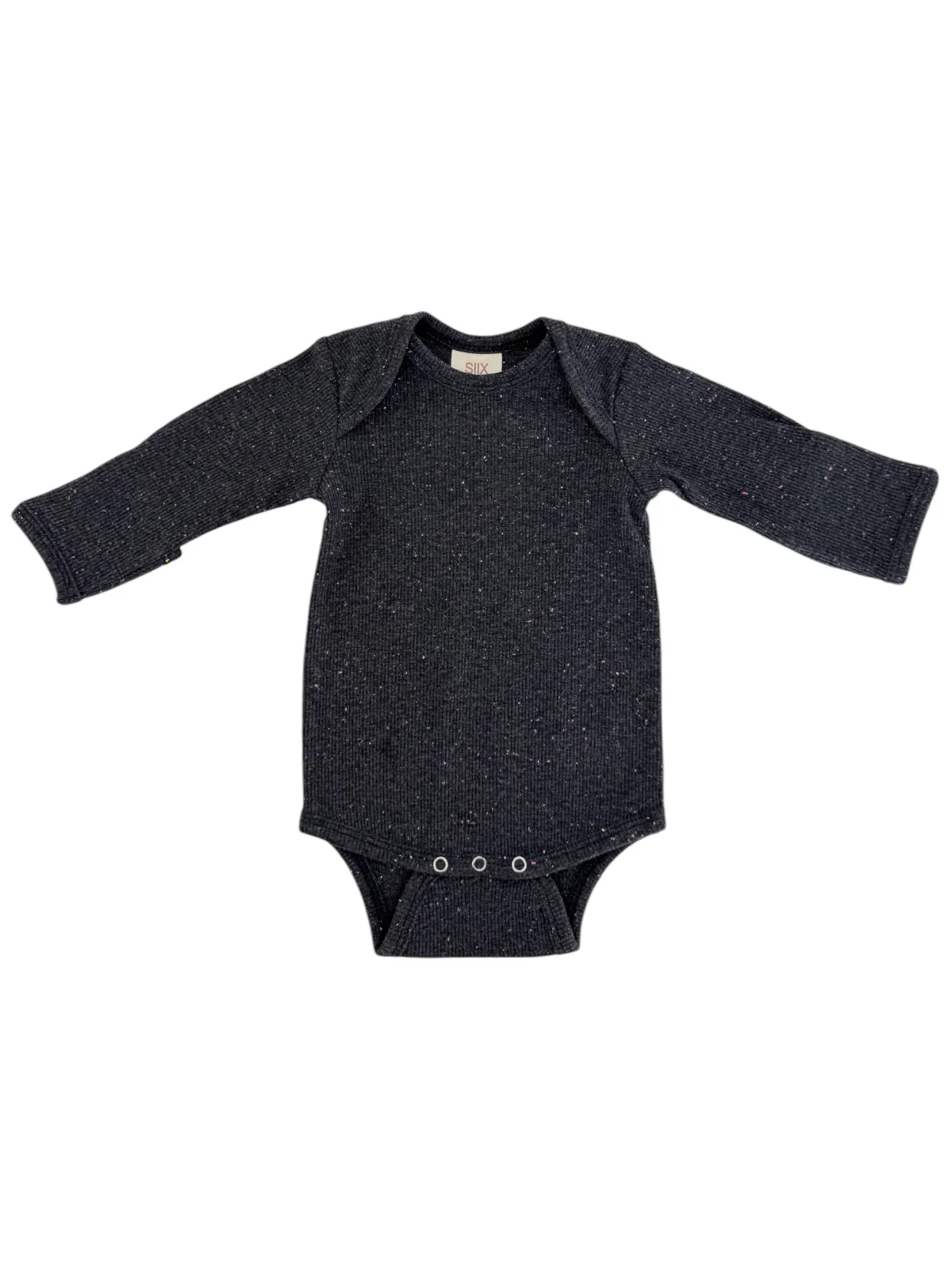Charcoal Speckle / Long Sleeve Bodysuit - Image 3